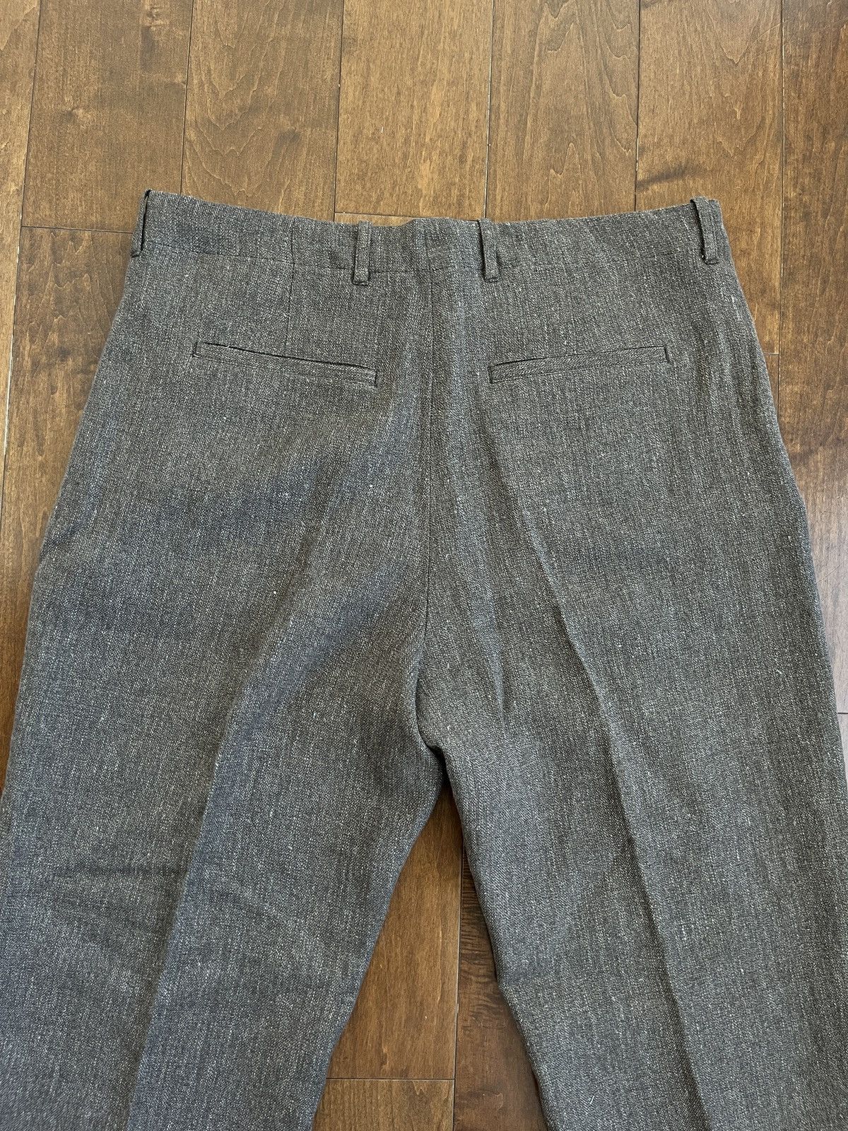 Our Legacy BORROWED CHINO - Tobacco Delave Linen Size US 40 / EU 56 - 9 Thumbnail