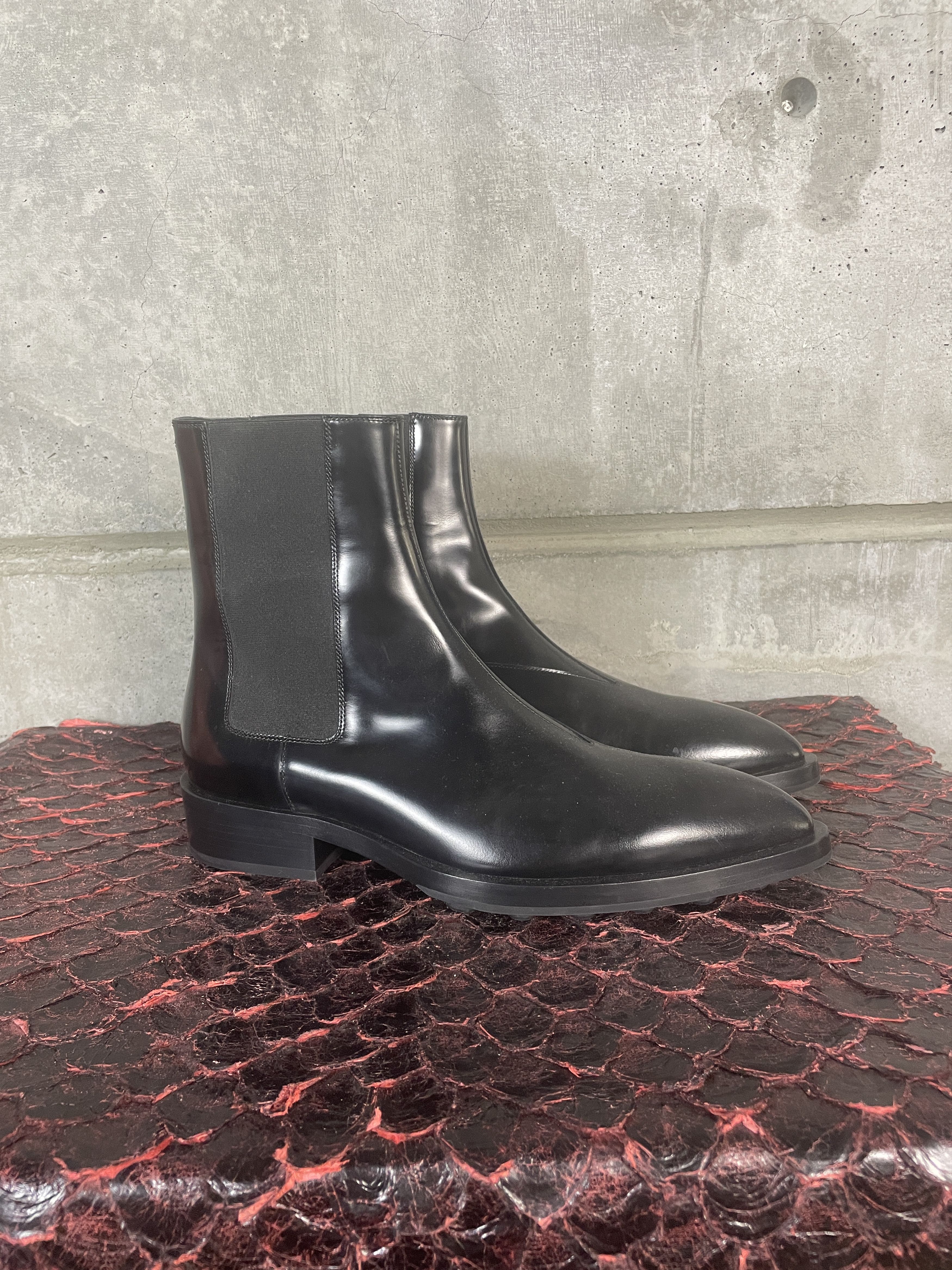 Jil Sander $1500 Jil Sander Black Pointed Toe Chelsea Boot Size US 10 / EU 43 - 3 Thumbnail