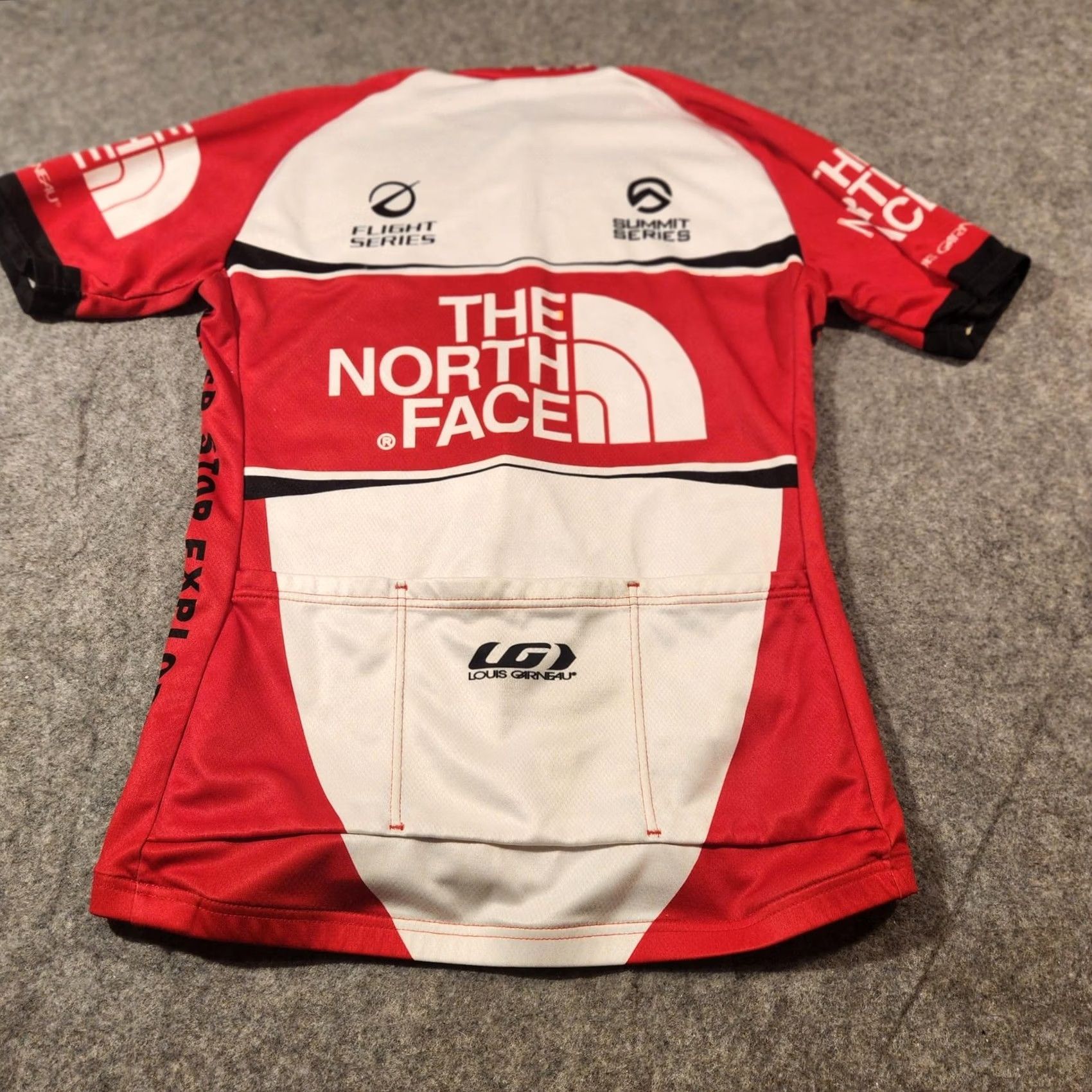 Vintage VINTAGE? No. The North Face Shirt Womens M Red Cycling Jersey Louis Garneau Made USA Size M / US 6-8 / IT 42-44 - 5 Thumbnail