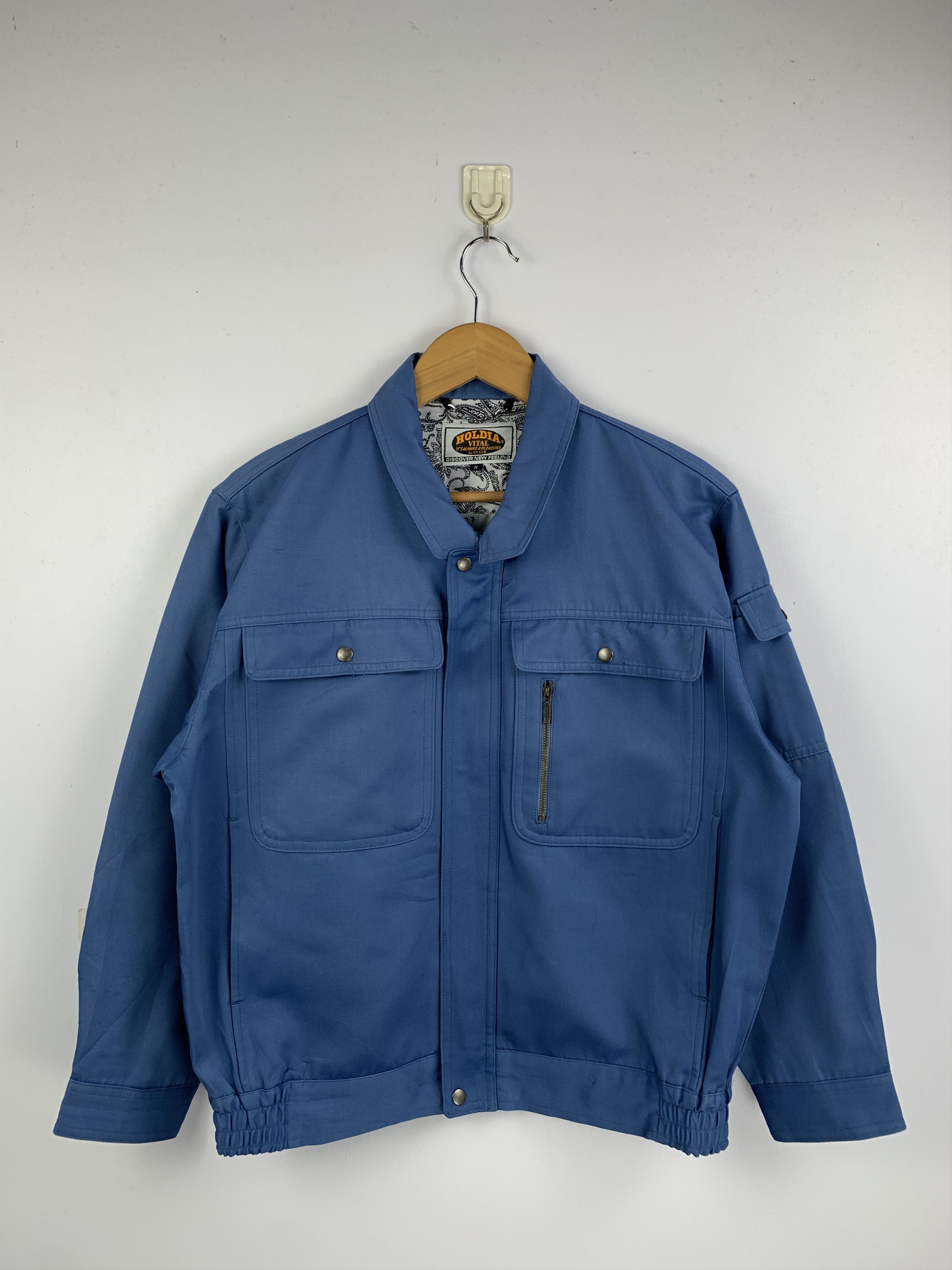 Japanese Brand Vintage 90s Japanese Brand Worker Denim Jacket J1627 Size US S / EU 44-46 / 1 - 1 Thumbnail