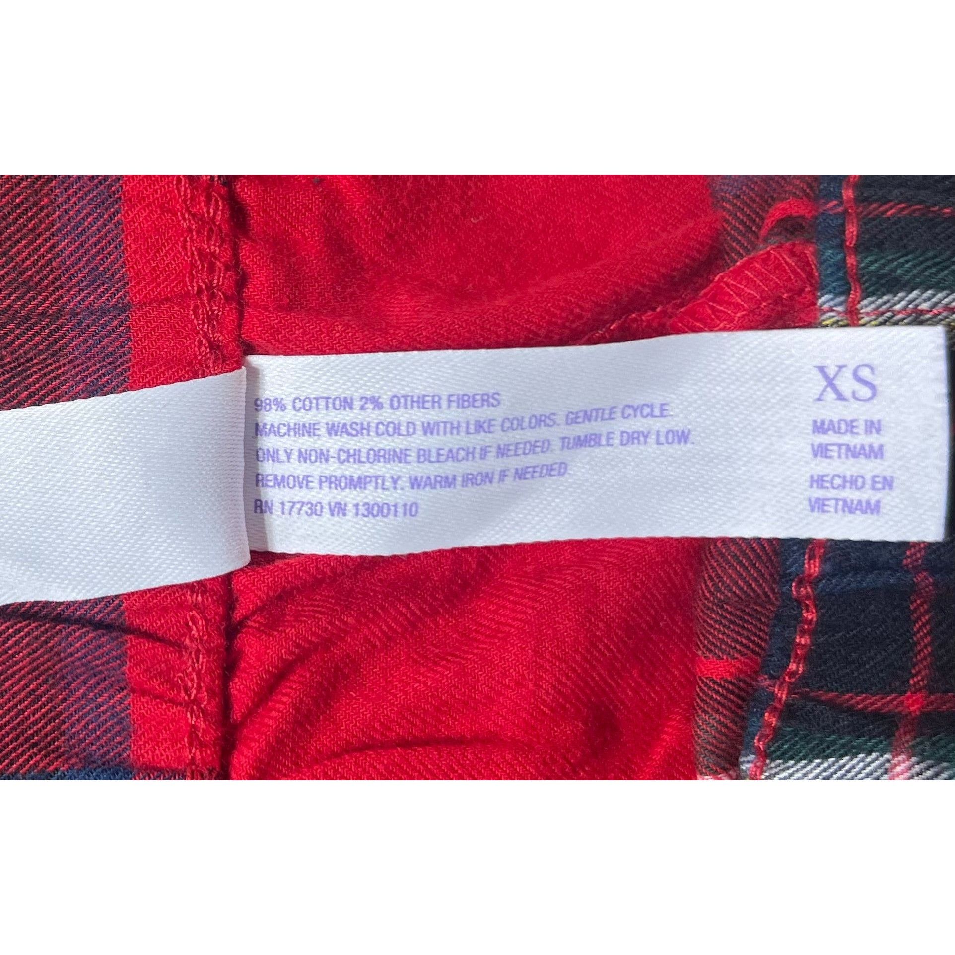 Other Stars Above - Women's Red Plaid Jogger Pajama Pants - Red - Size 26" / US 2 / IT 38 - 10 Thumbnail