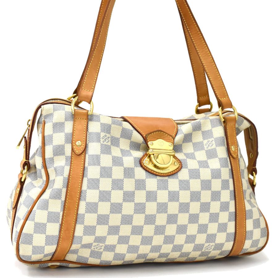 Louis Vuitton Stresa PM Damier Azur Canvas Shoulder Bag White