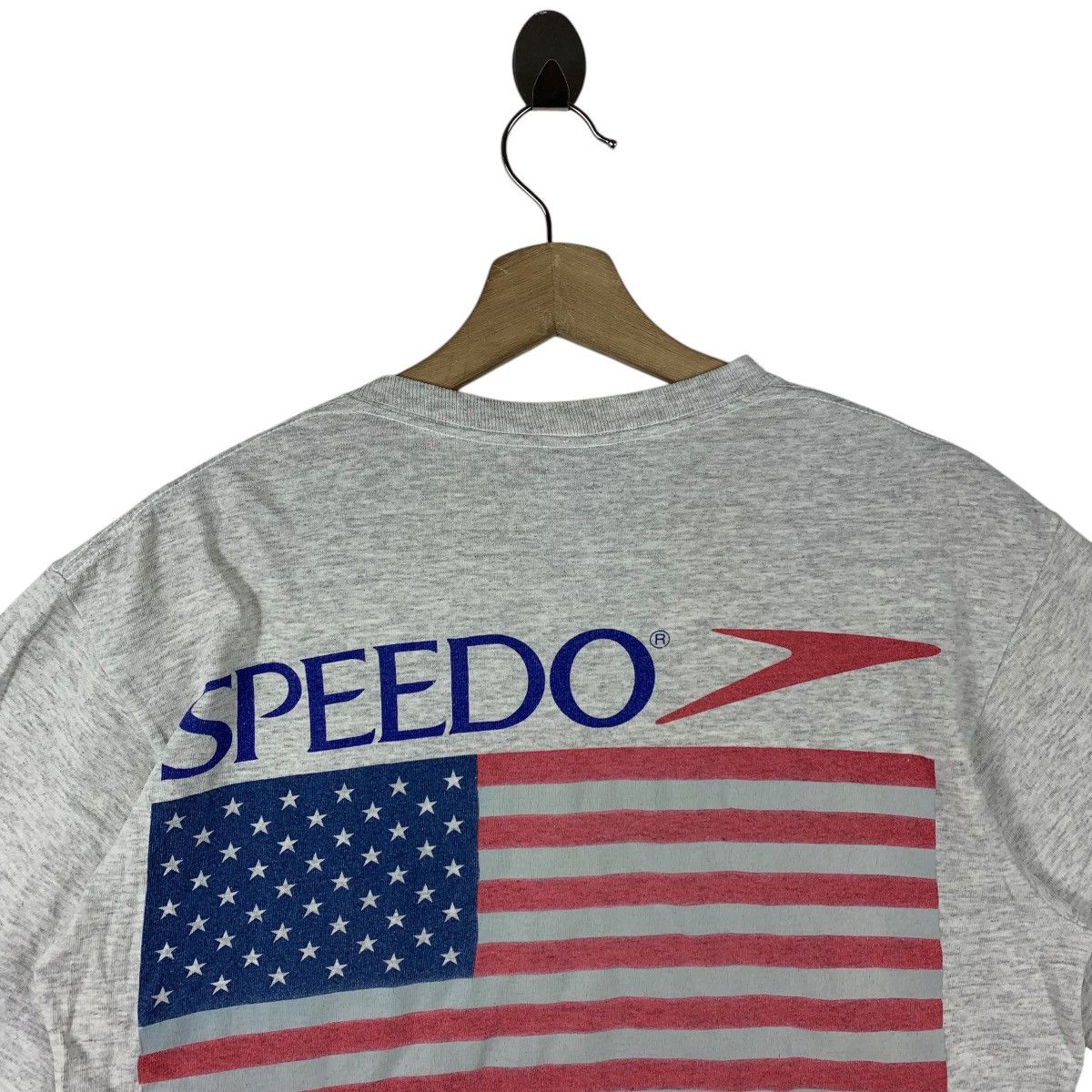Speedo × Vintage Vintage 90s SPEEDO big logo back logo Surfing tee Size US M / EU 48-50 / 2 - 10 Thumbnail