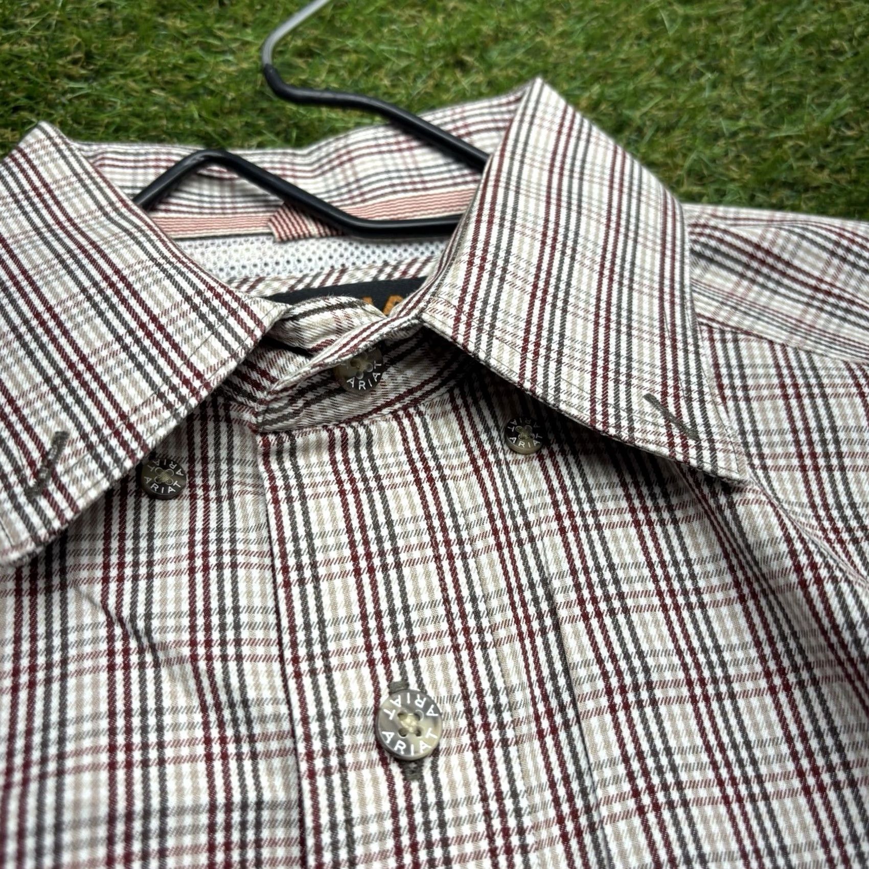 Ariat Ariat Pro Series Button-Up Shirt Mens M Plaid Western Cowboy Long Sleeve Blue Cotton Shirt Size US M / EU 48-50 / 2 - 5 Thumbnail