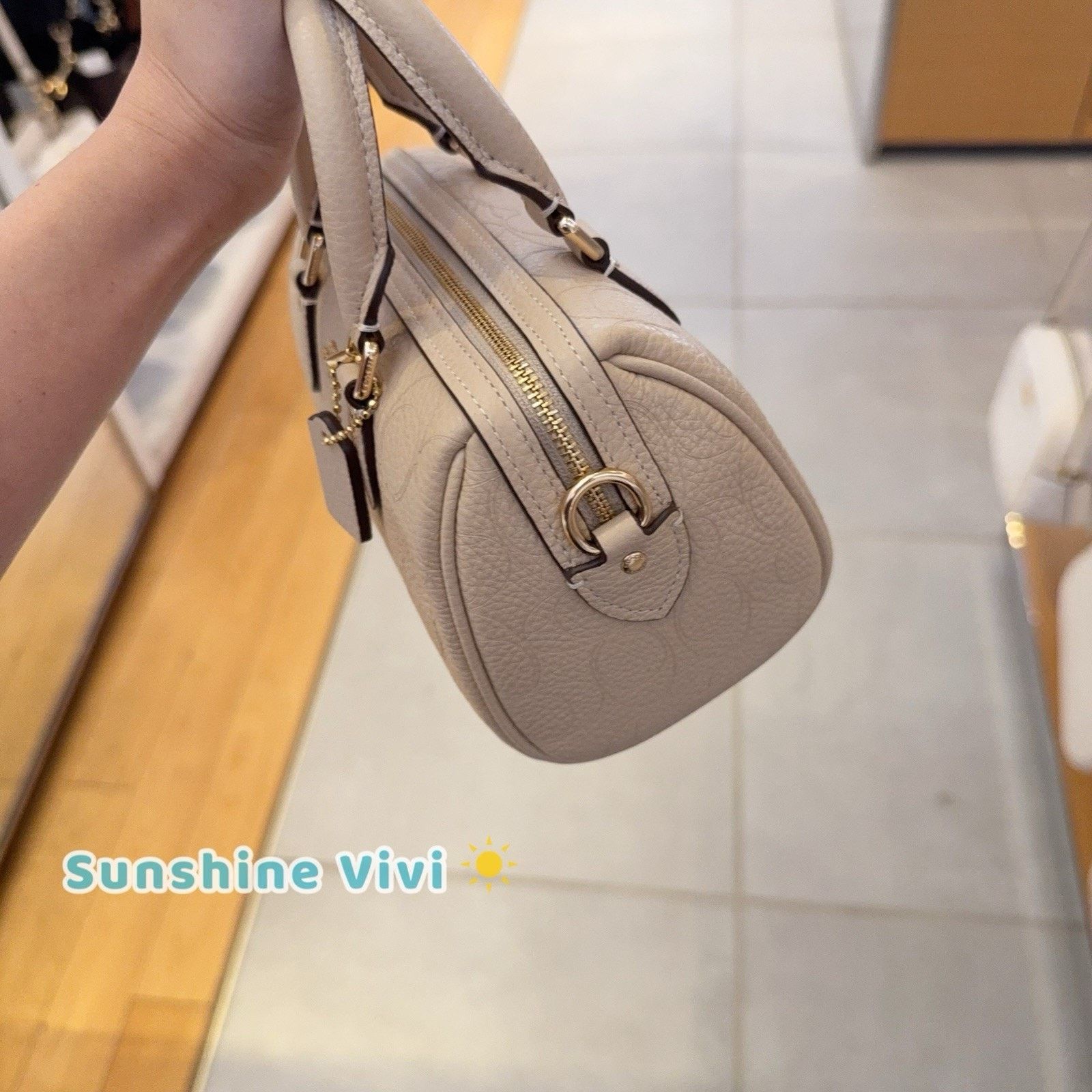Coach NWT Coach Mini Rowan Crossbody Bag CCF28 pebbled leather Oat Size ONE SIZE - 3 Thumbnail