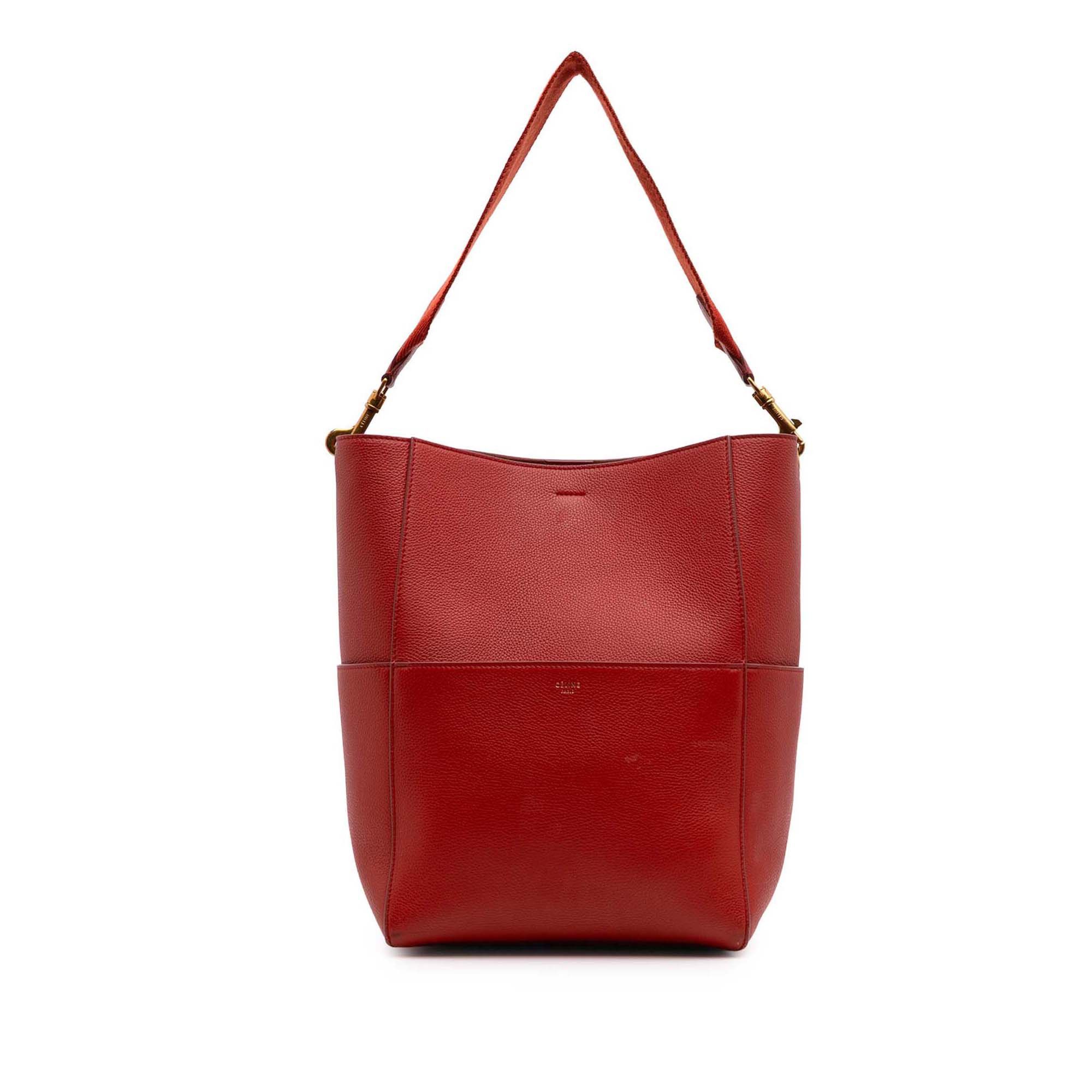 Celine Celine Medium Leather Seau Sangle Bucket Bag Size ONE SIZE - 1 Thumbnail
