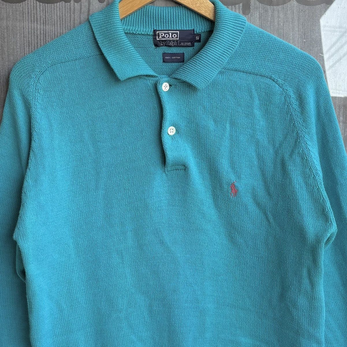 Vintage Vintage Retro Polo RL Shawl Collar 3 Button Knit Sweater Size S / US 4 / IT 40 - 3 Thumbnail