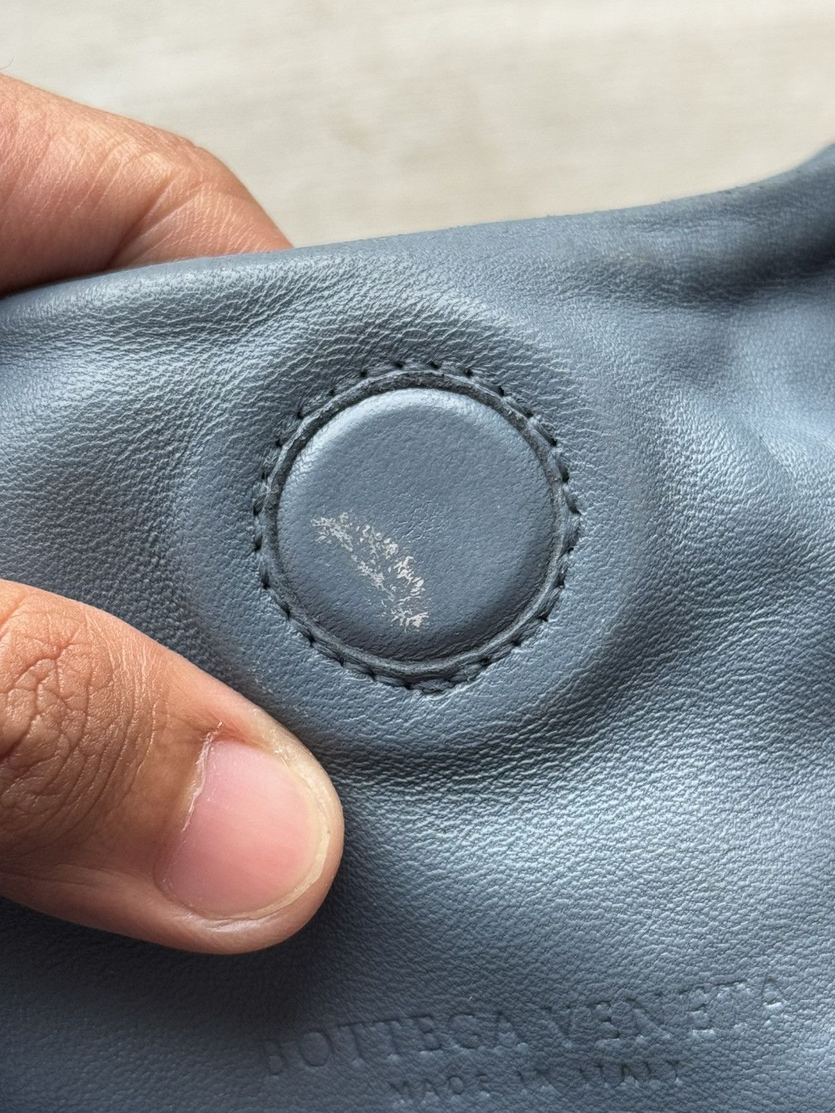 Bottega Veneta Bottega Veneta Blue Leather Intrecciato Campana Hobo Size ONE SIZE - 11 Thumbnail