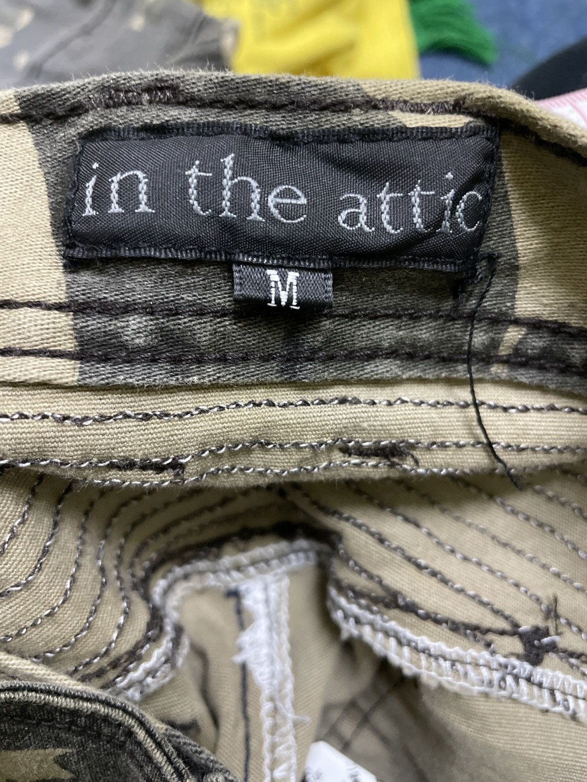In The Attic Vintage Perfect Faded Biker Punk Camo Pants Size 30" / US 8 / IT 44 - 10 Thumbnail