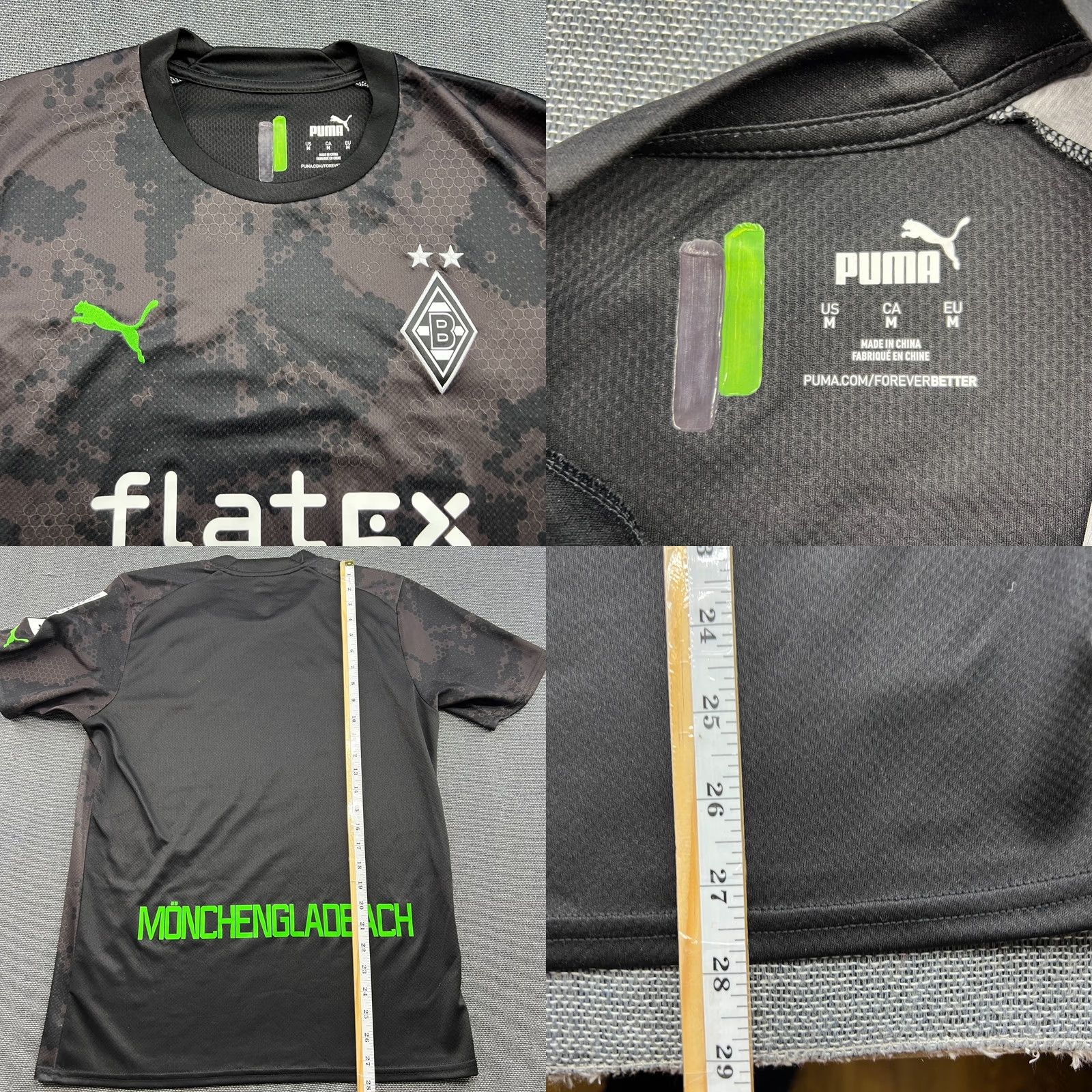 Puma PUMA Borussia Mönchengladbach 2022 2023 Third Football Jersey Medium Soccer Shirt Mens Multicolor Moisture Wicking Quick Dry Fan Gear Size US M / EU 48-50 / 2 - 8 Thumbnail