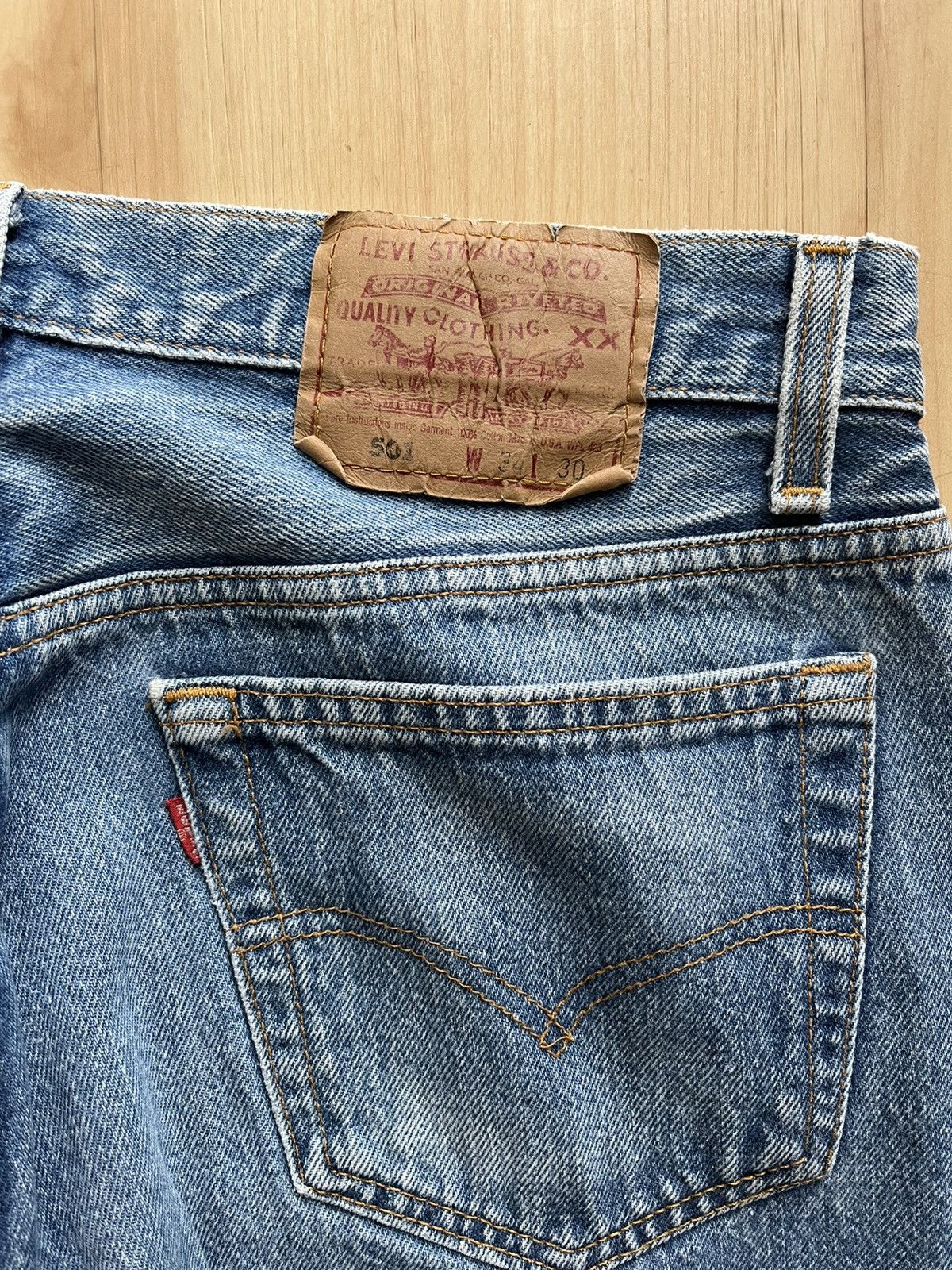 Levi's × Vintage vintage 90s levi’s 501 denim jeans Size US 32 / EU 48 - 5 Thumbnail