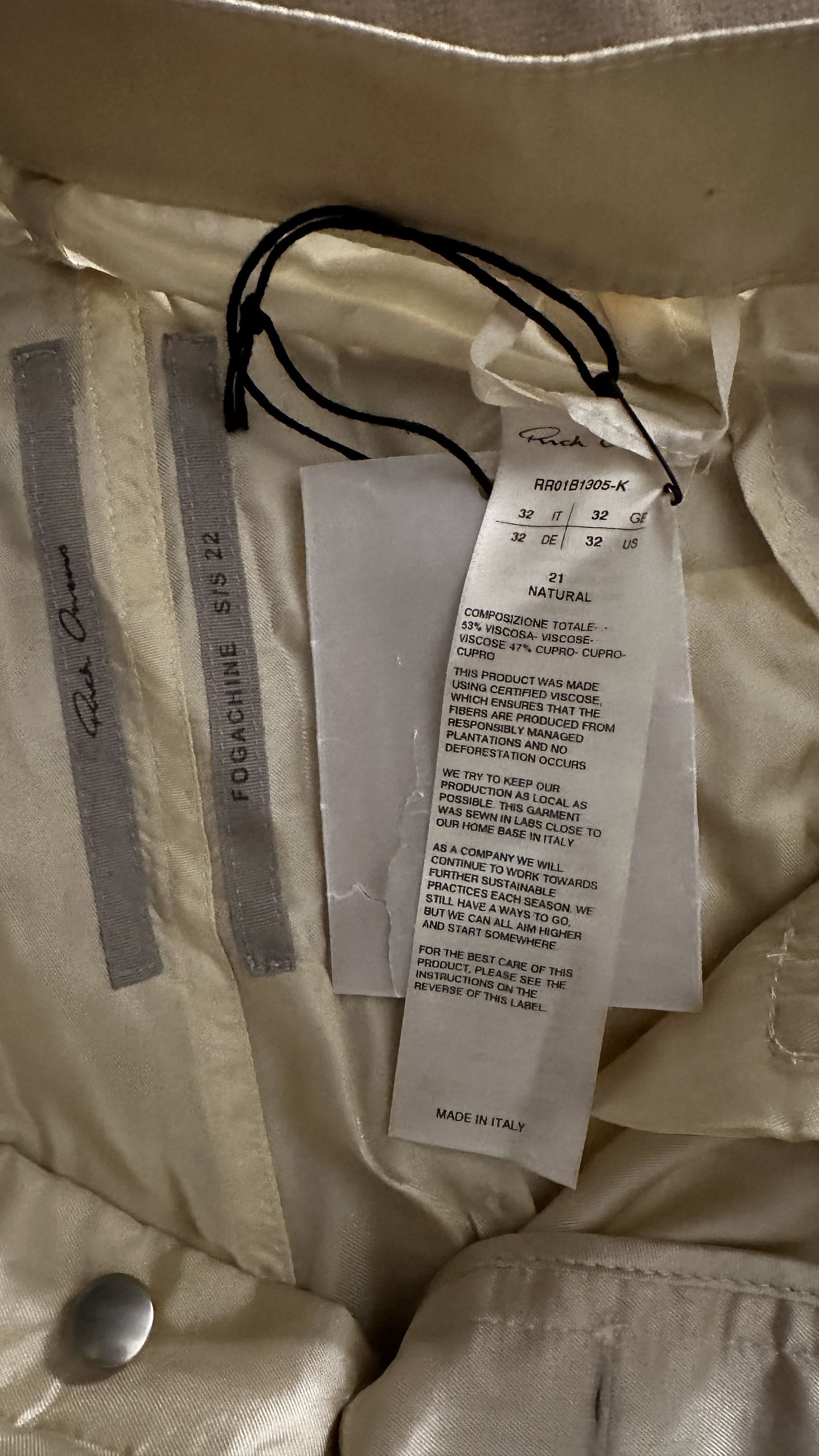 Rick Owens Rick Owens Fogachine SS22 bolan pants Size US 32 / EU 48 - 2 Thumbnail