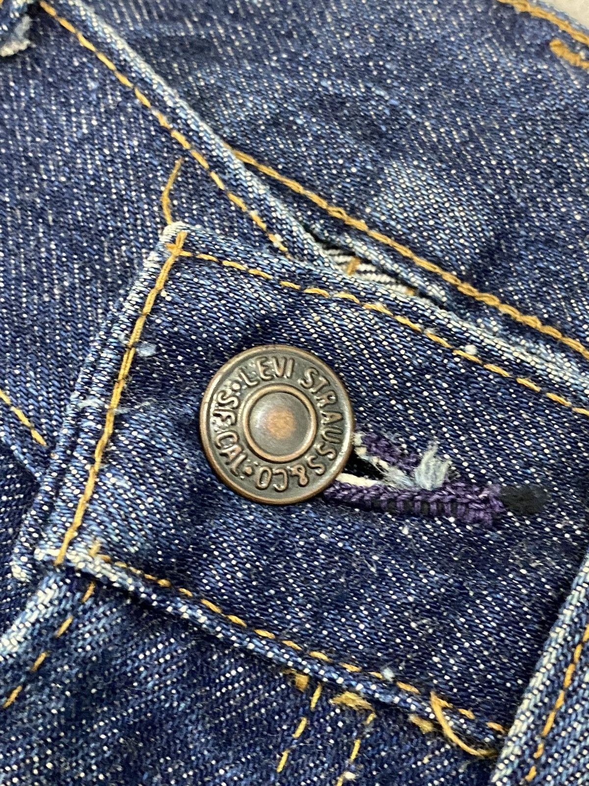 Levi's Vintage 80s Levis 505 Button 8 Zipper Talon Dirty Distress Size US 29 - 8 Thumbnail