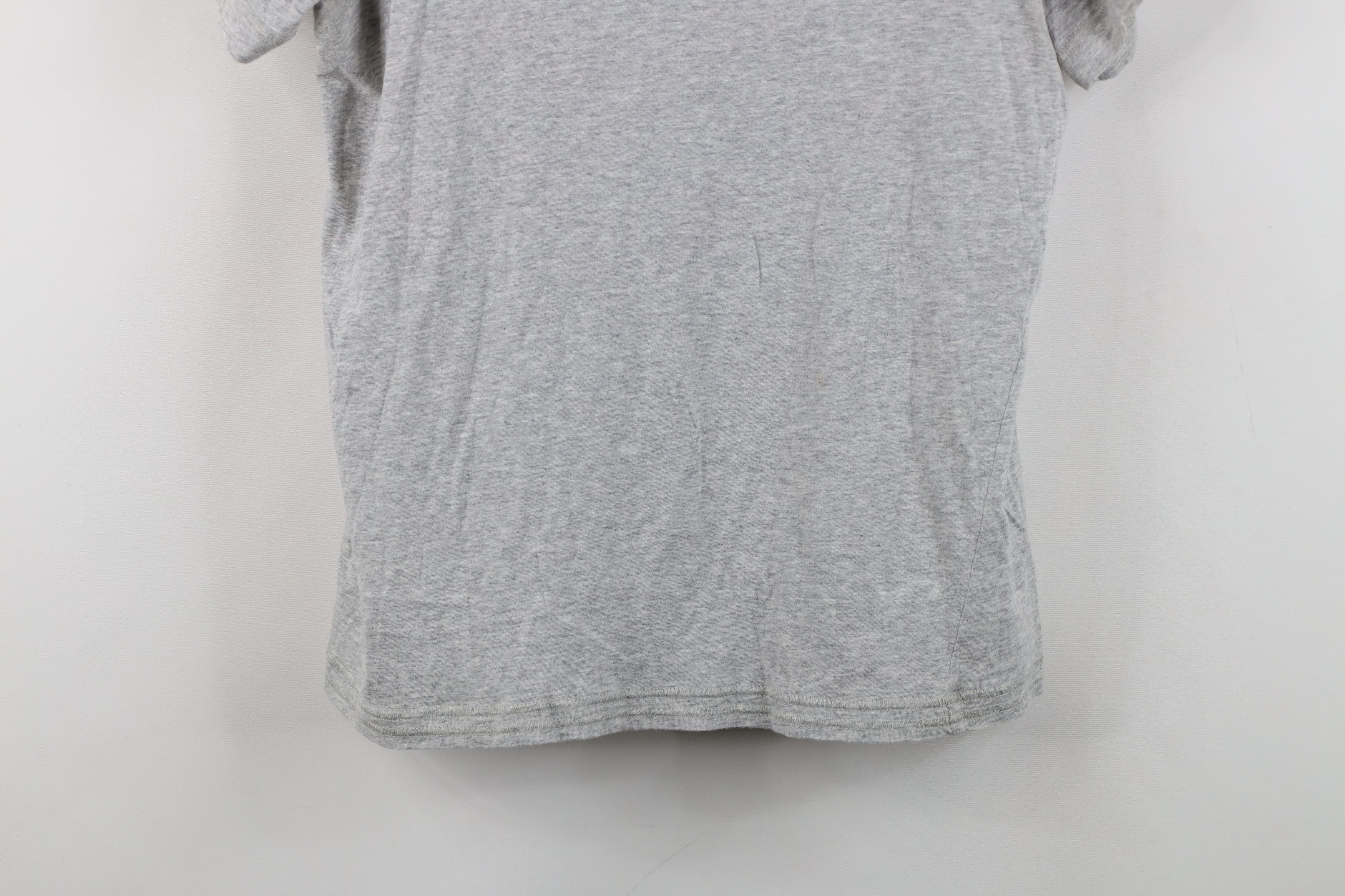 Nike Vintage 90s Y2K Nike Scott Mini Swoosh V-Neck T-Shirt Gray Size M / US 6-8 / IT 42-44 - 3 Thumbnail