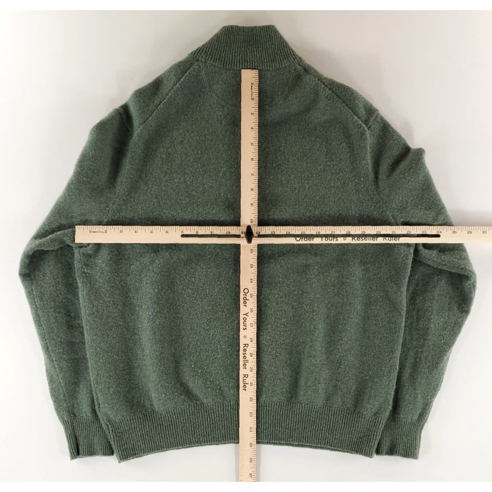 Polo Ralph Lauren Polo Ralph Lauren 1/4 Zip Sweater Wool Cashmere Blend Green Mens XL Pullover Men Green XL Size US XL / EU 56 / 4 - 7 Thumbnail