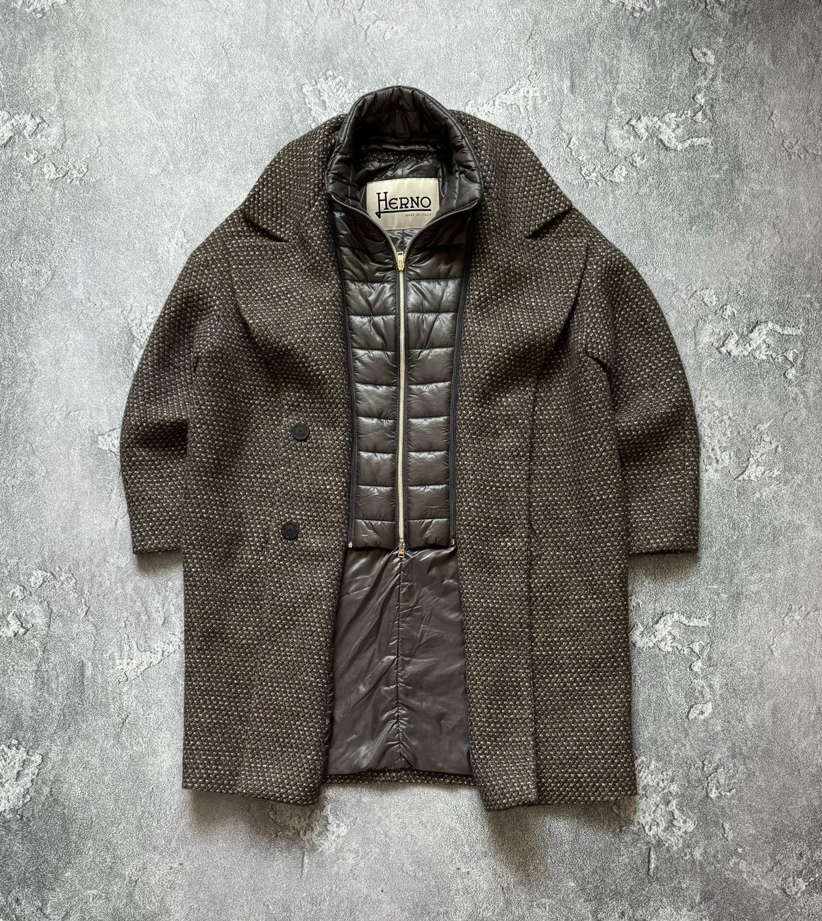 Designer × Herno Herno 46 WMNS GIACCONE HALF COAT long jacket Size L / US 10 / IT 46 - 10 Thumbnail