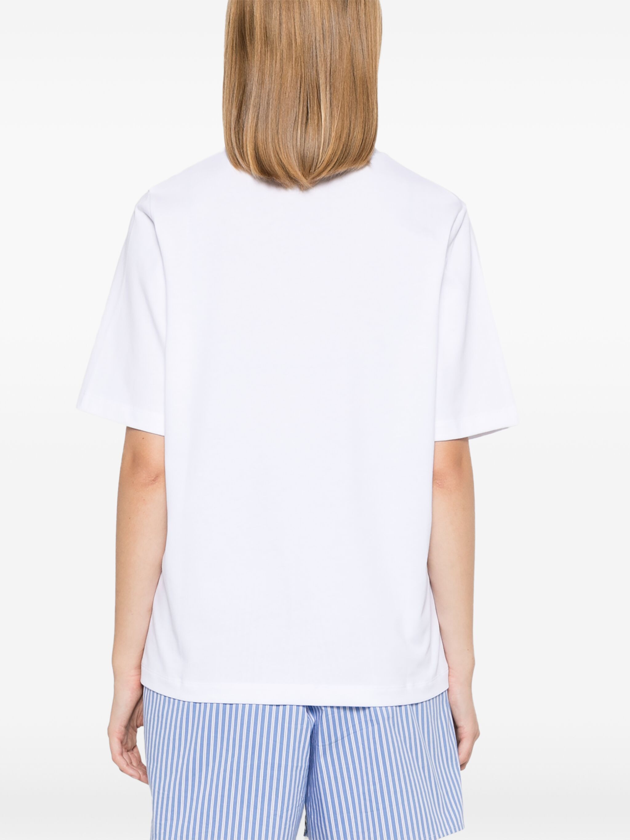 Maison Kitsune o1s22i1n1124 Woodland Alphabet T-Shirt in White Size L / US 10 / IT 46 - 4 Thumbnail