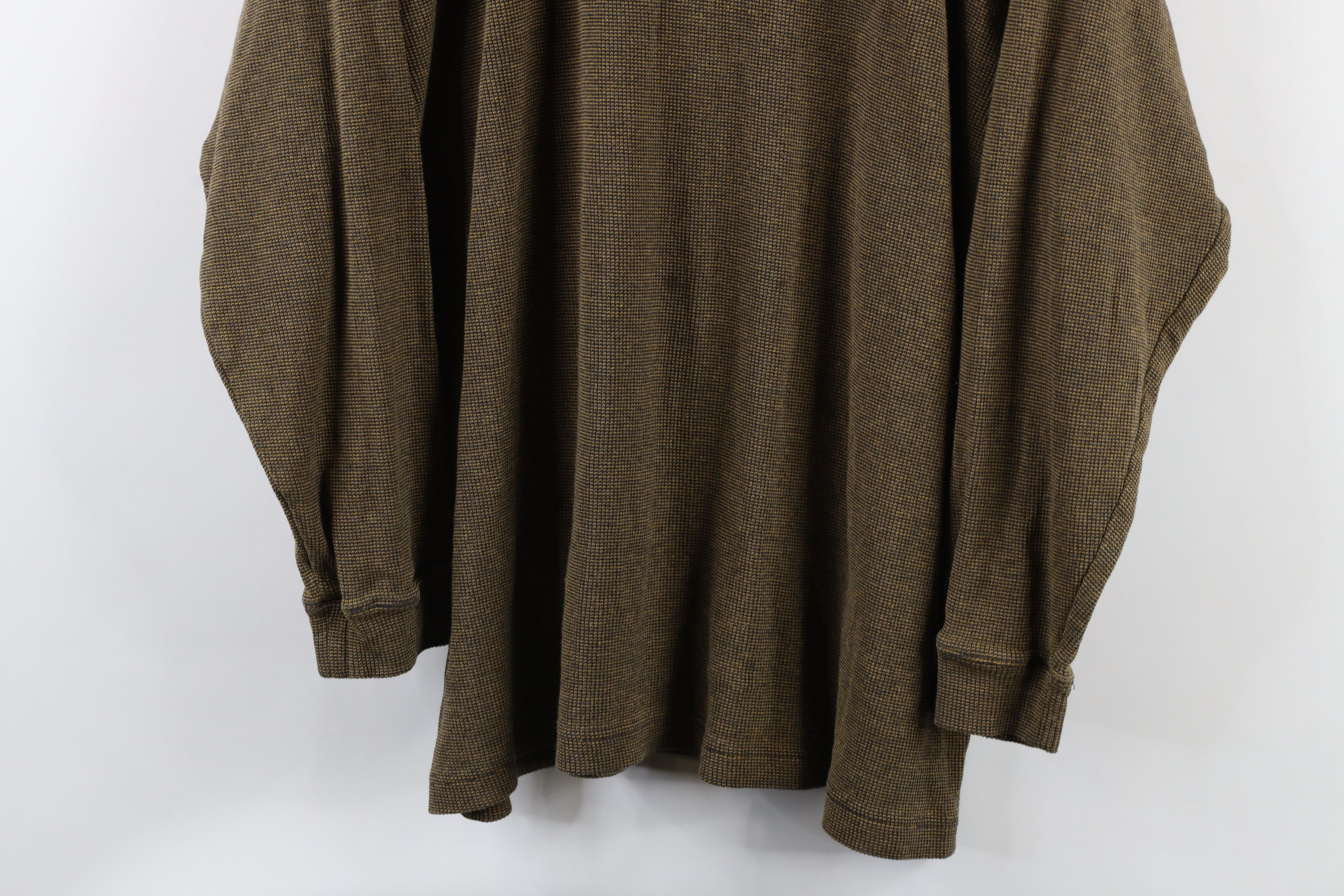 Vintage Vintage 90s Streetwear Blank Thermal Waffle Knit Turtleneck Size US XL / EU 56 / 4 - 3 Thumbnail