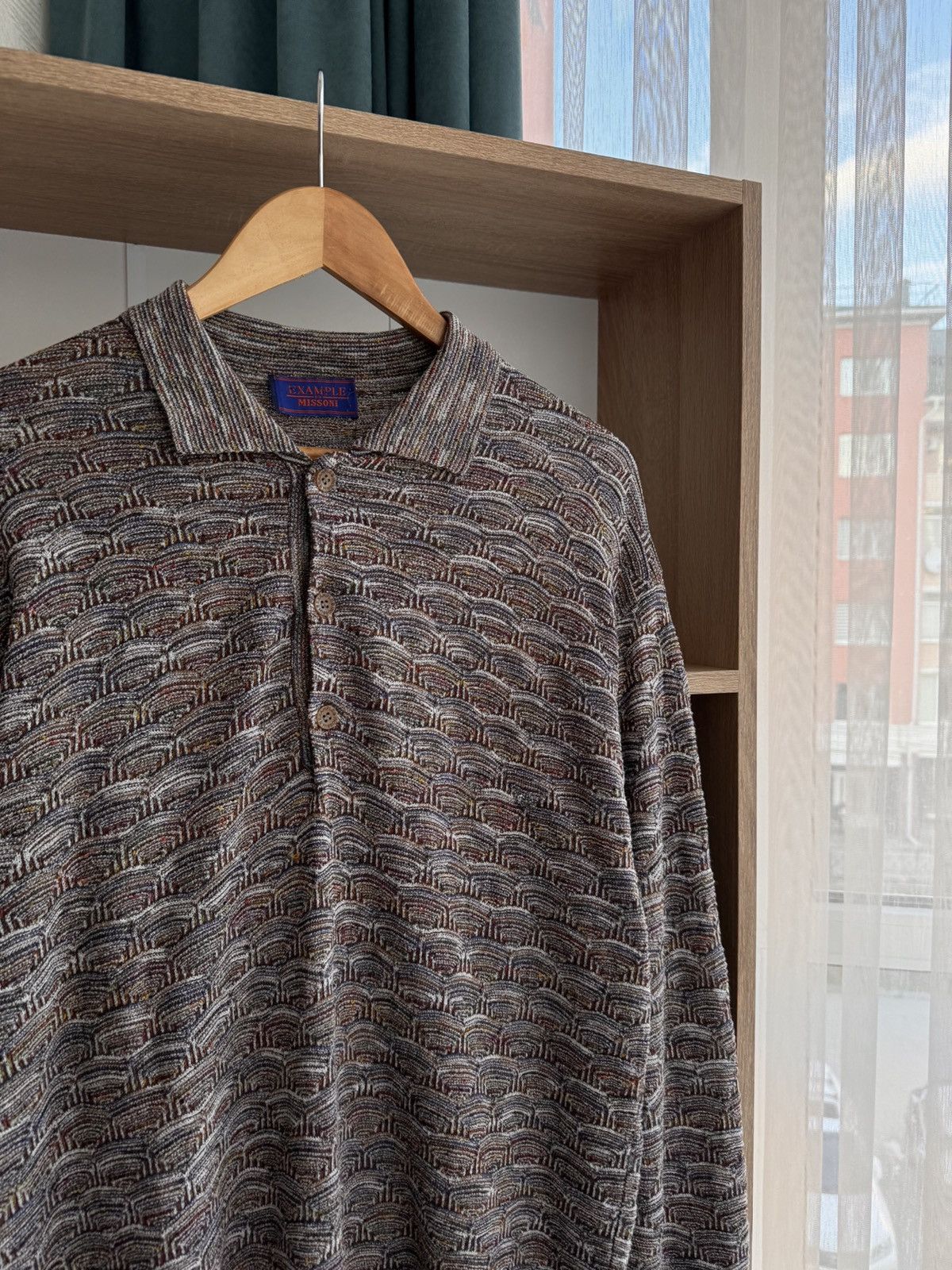 Missoni × Vintage Vintage Example by Missoni Mosaic Pattern Luxury Sweatshirt Size US XL / EU 56 / 4 - 2 Thumbnail