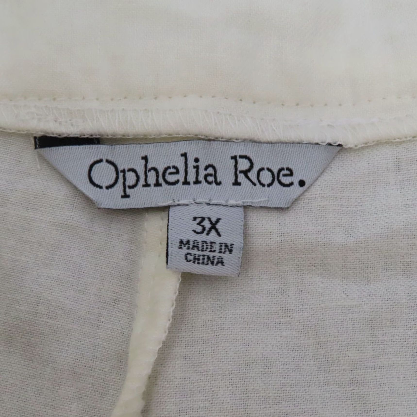 Vintage Ophelia Roe Womens Plus Size 3X White Ivory Linen Blend Paper Bag Shorts NEW Size 40" / US 18 - 5 Thumbnail