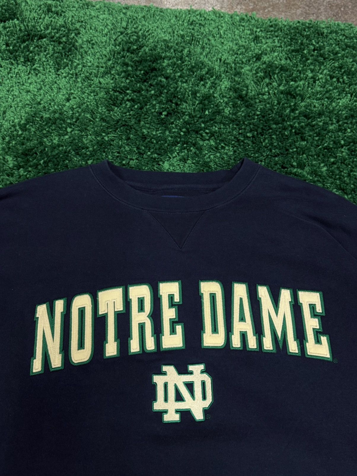 Vintage Vintage Notre Dame Champs Embroidery Logo Sweatshirt Large Size US L / EU 52-54 / 3 - 3 Thumbnail