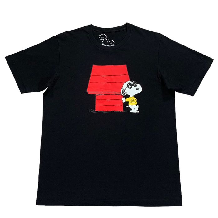 Uniqlo Kaws Peanuts Uniqlo Black Snoopy Joe Kaws Black T Shirt