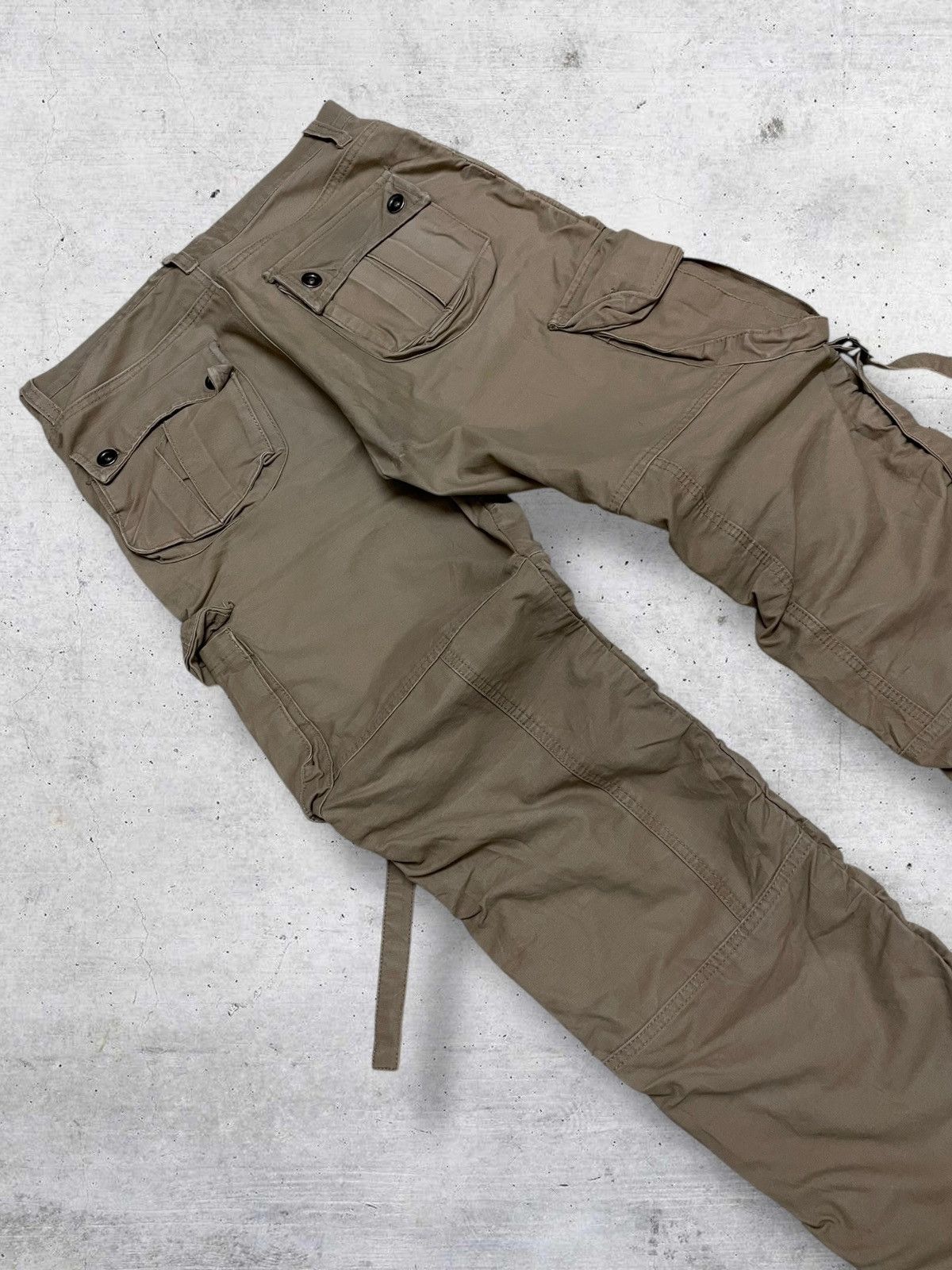 LOWBOX VINTAGE LOWBOX JAPAN DESIGNER 90S ARCHIVE BONDAGE PUNK PANT Size US 31 - 14 Thumbnail