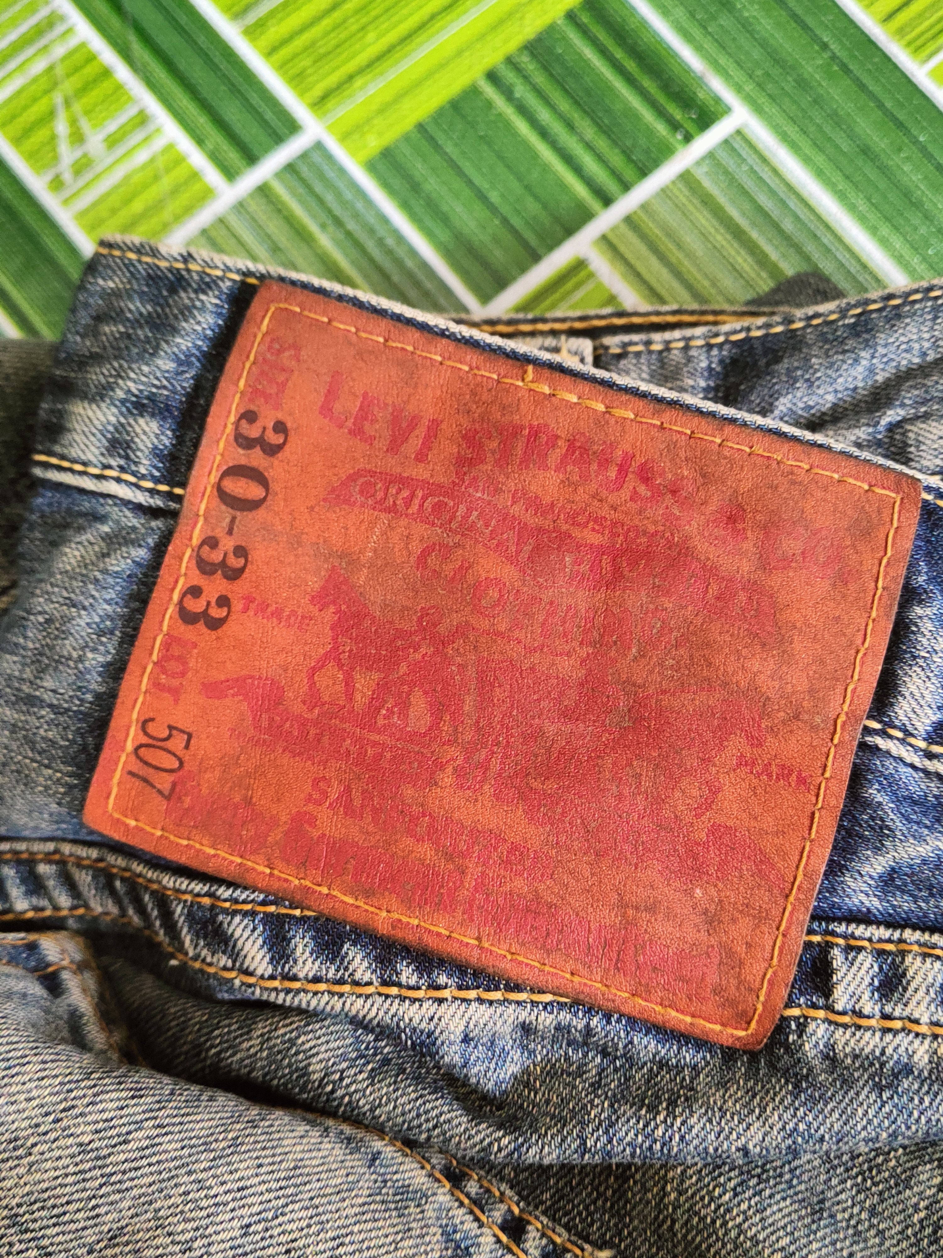 Levi's 507 Levi's Blue Distressed Ripped denim Jeans #S2813 Size US 30 / EU 46 - 14 Thumbnail