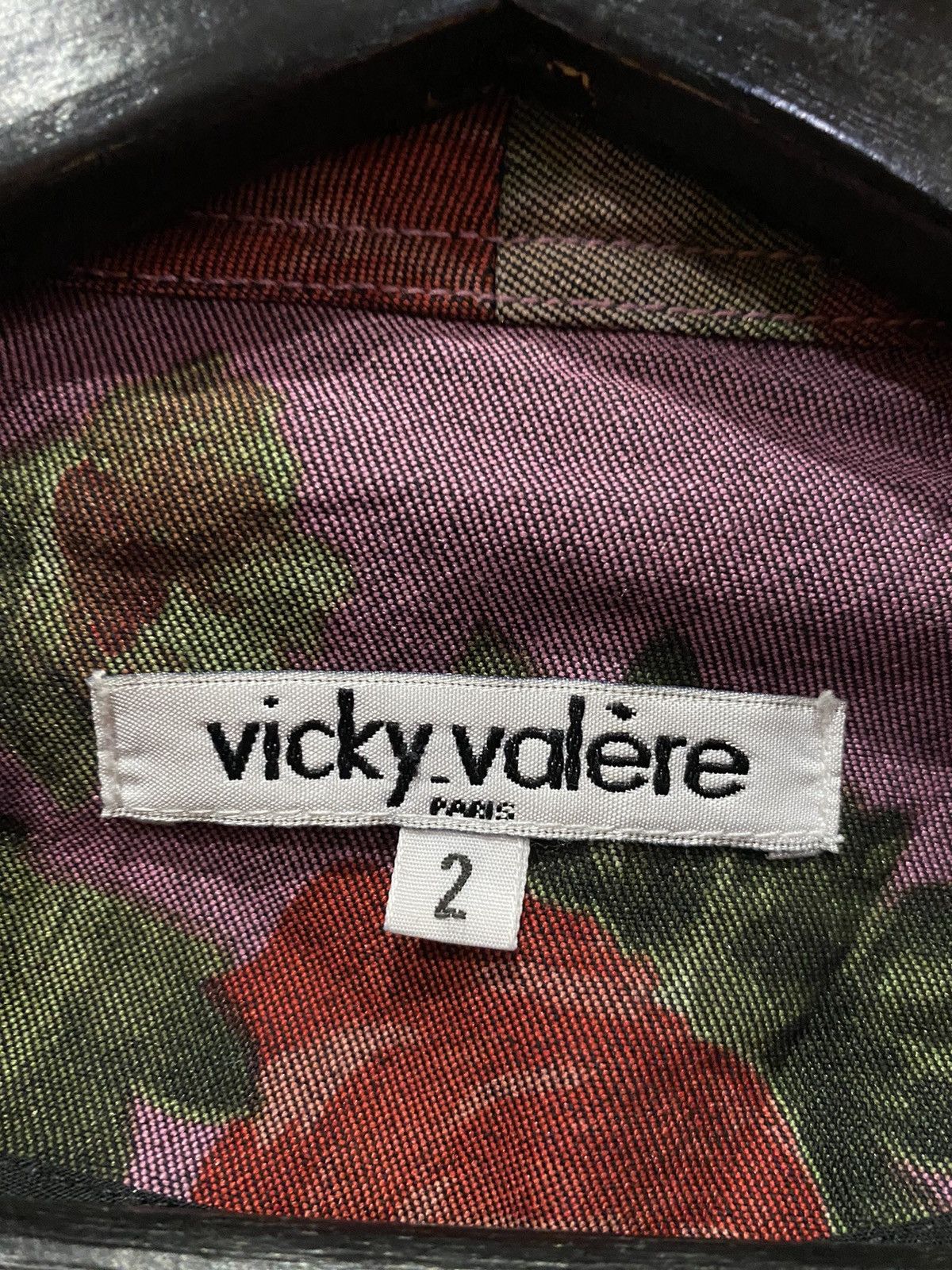 Designer Vicky Valère Paris Floral Jacket French Made Vintage Fashion Size M / US 6-8 / IT 42-44 - 5 Thumbnail