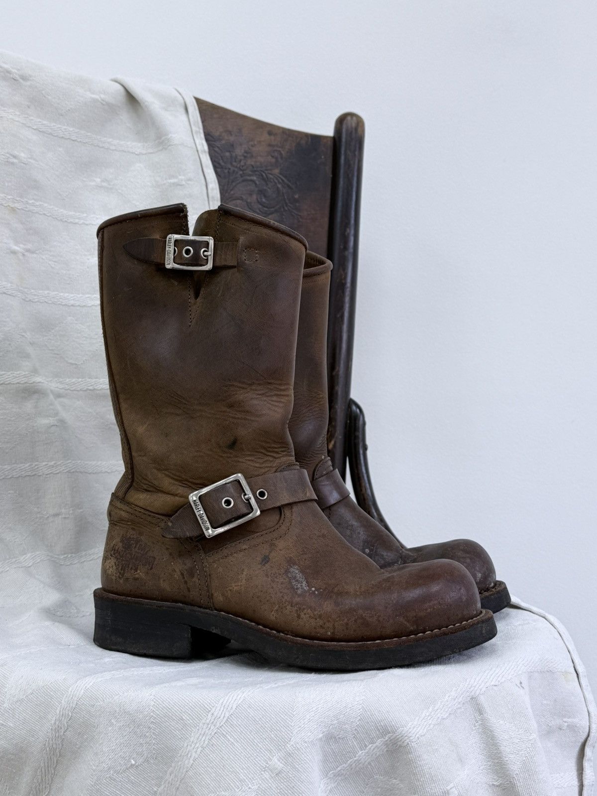 Harley Davidson Vintage Harley Davidson Leather Boots Size US 5.5 / EU 38 - 1 Thumbnail
