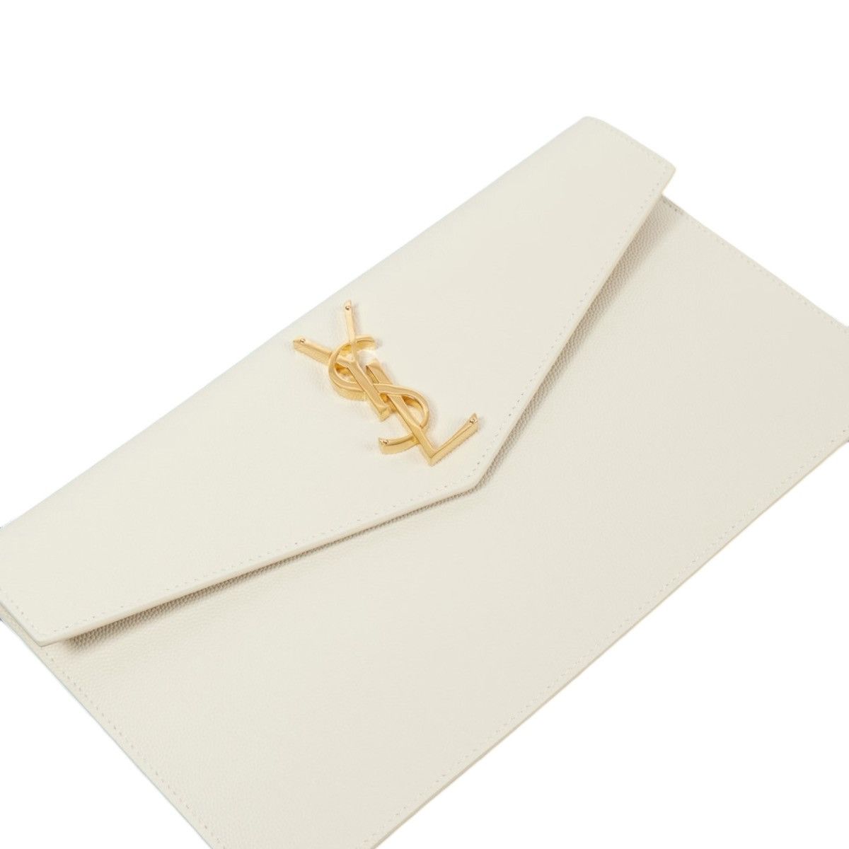 Saint Laurent Paris Saint Laurent Envelope clutch white Size ONE SIZE - 2 Thumbnail