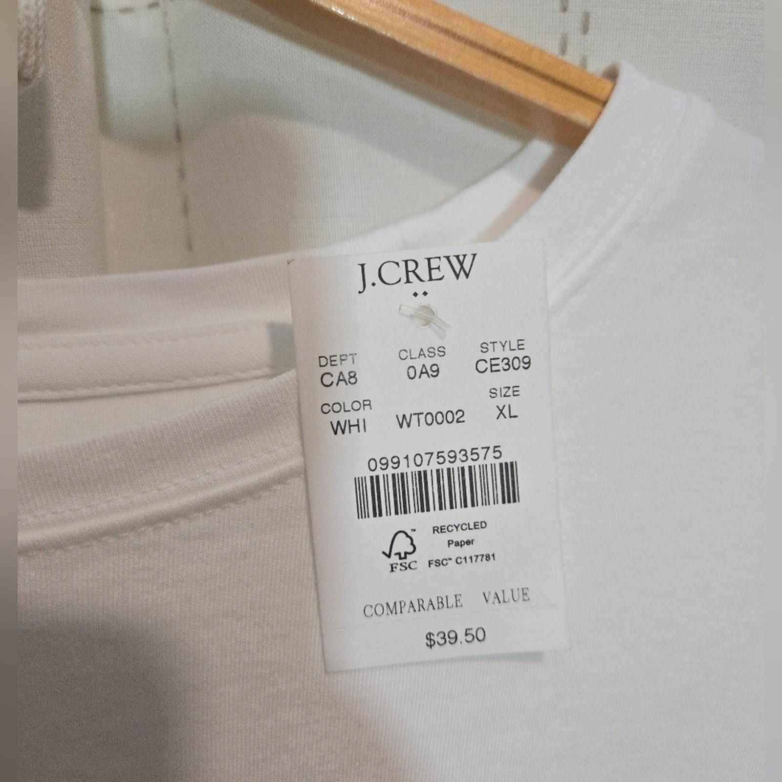 J.Crew J Crew Essential Short-Sleeve Crewneck Tee Size XL / US 12-14 / IT 48-50 - 5 Thumbnail