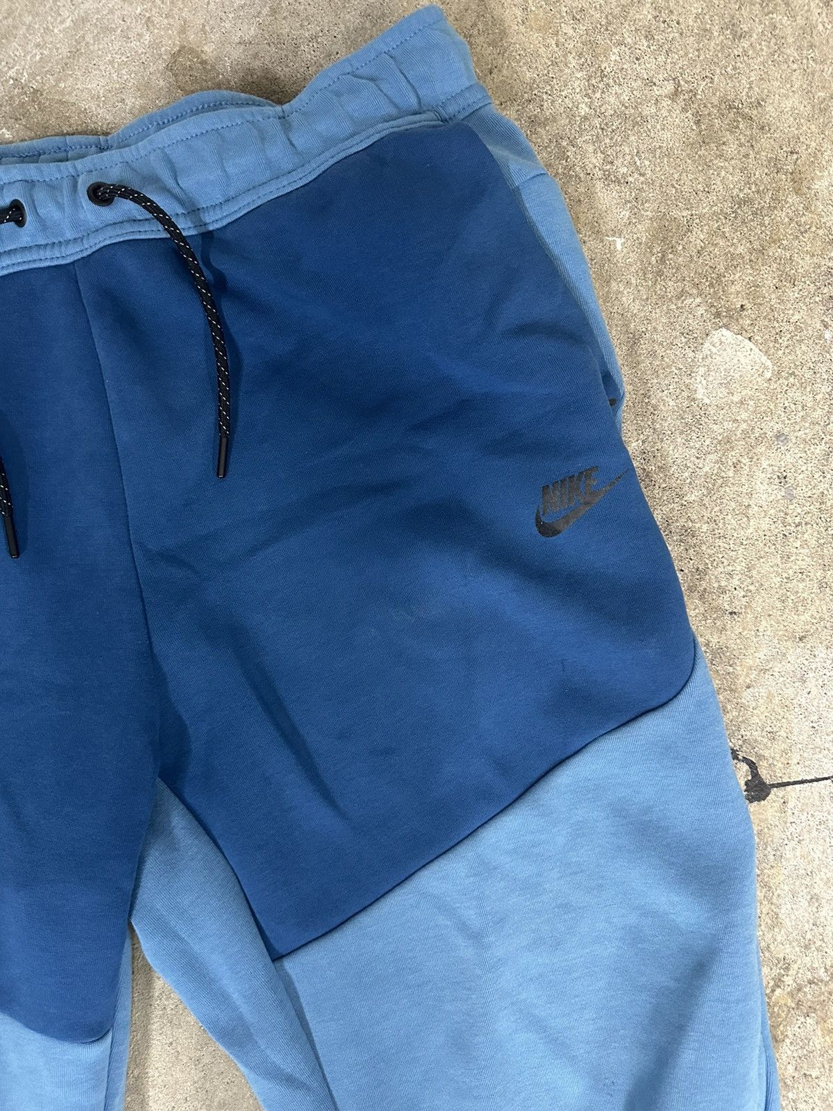Designer × Nike Blue/Navy Nike Tech Fleece Joggers Size US 35 - 2 Thumbnail