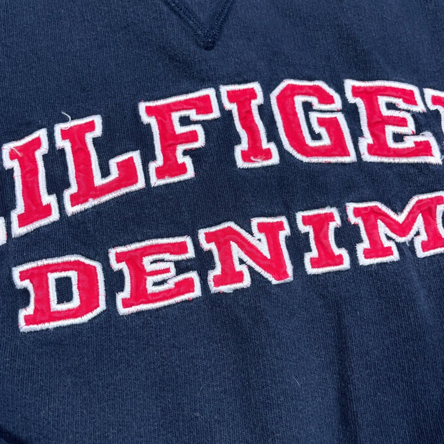 Tommy Hilfiger VINTAGE Tommy Hilfiger Sweatshirt Women XL Navy Blue Crewneck 90s Embroidered Size XL / US 12-14 / IT 48-50 - 3 Thumbnail