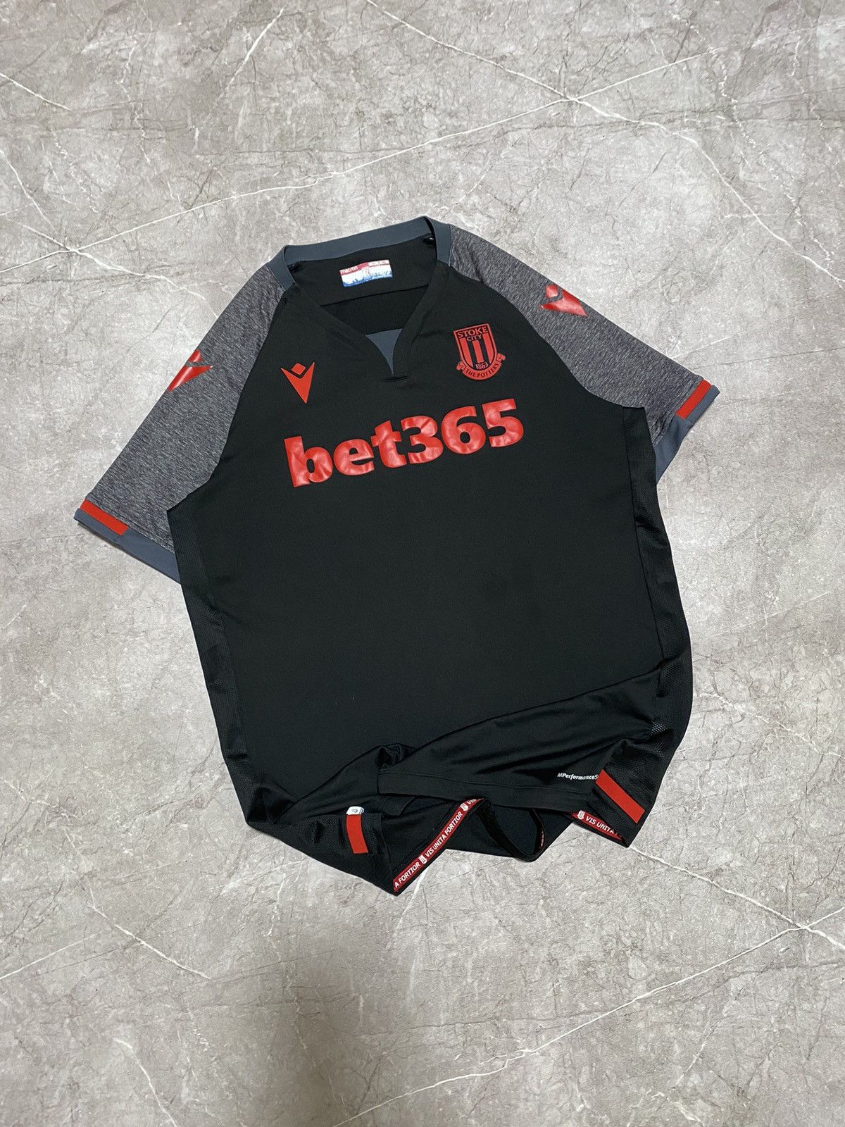 Macron Macron Stoke City The Potters Home Soccer Football Jersey Size US XL / EU 56 / 4 - 1 Thumbnail