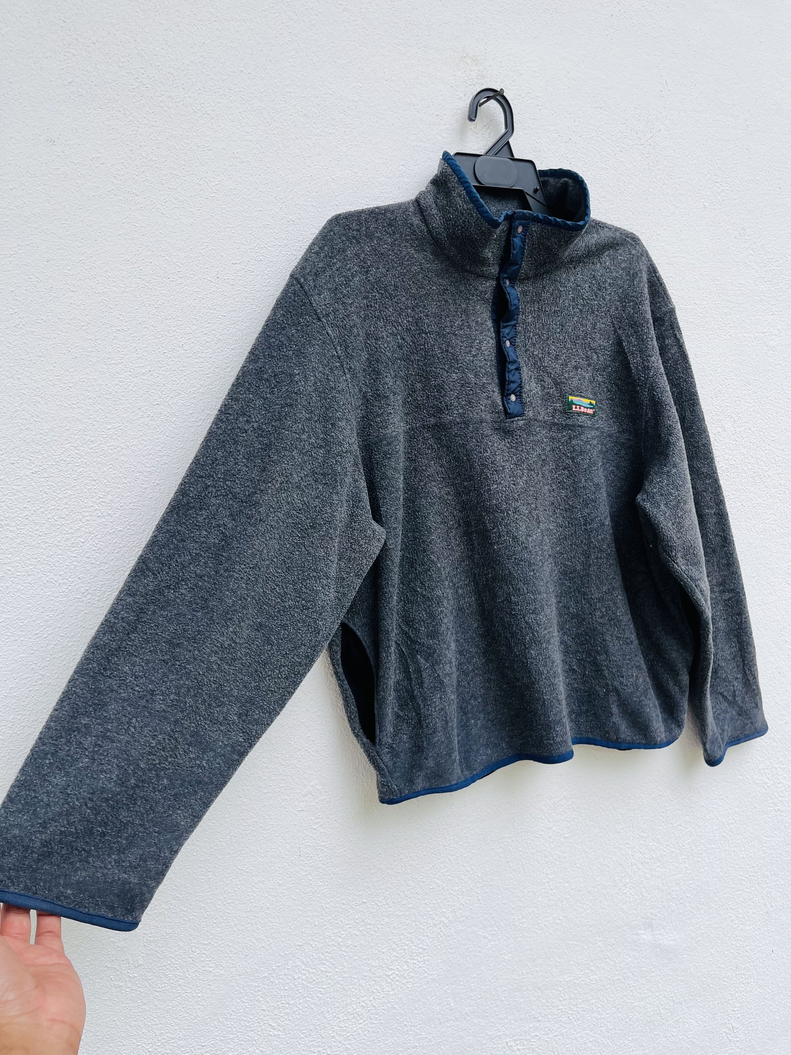 L.L. Bean × Vintage Vintage L.L.Bean Half Zipper Made In Usa Streetwear Style Size US M / EU 48-50 / 2 - 5 Thumbnail