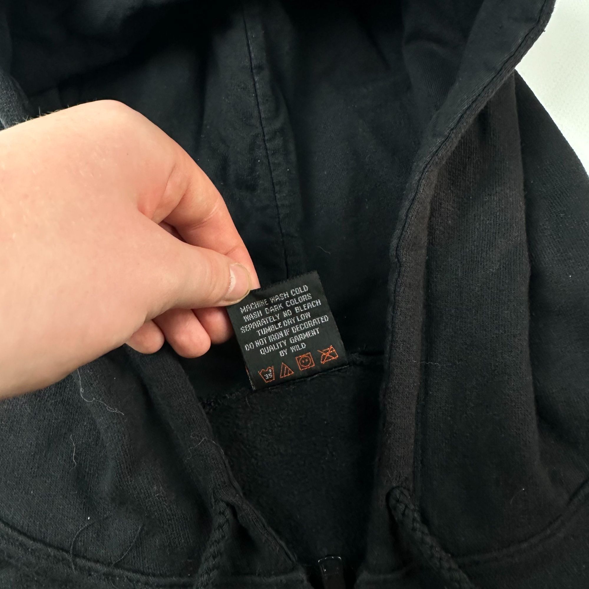 Vintage Wild Vintage Black Zip Hoodie Full-Back Eagle Motorcycle Pri Size US XL / EU 56 / 4 - 5 Thumbnail