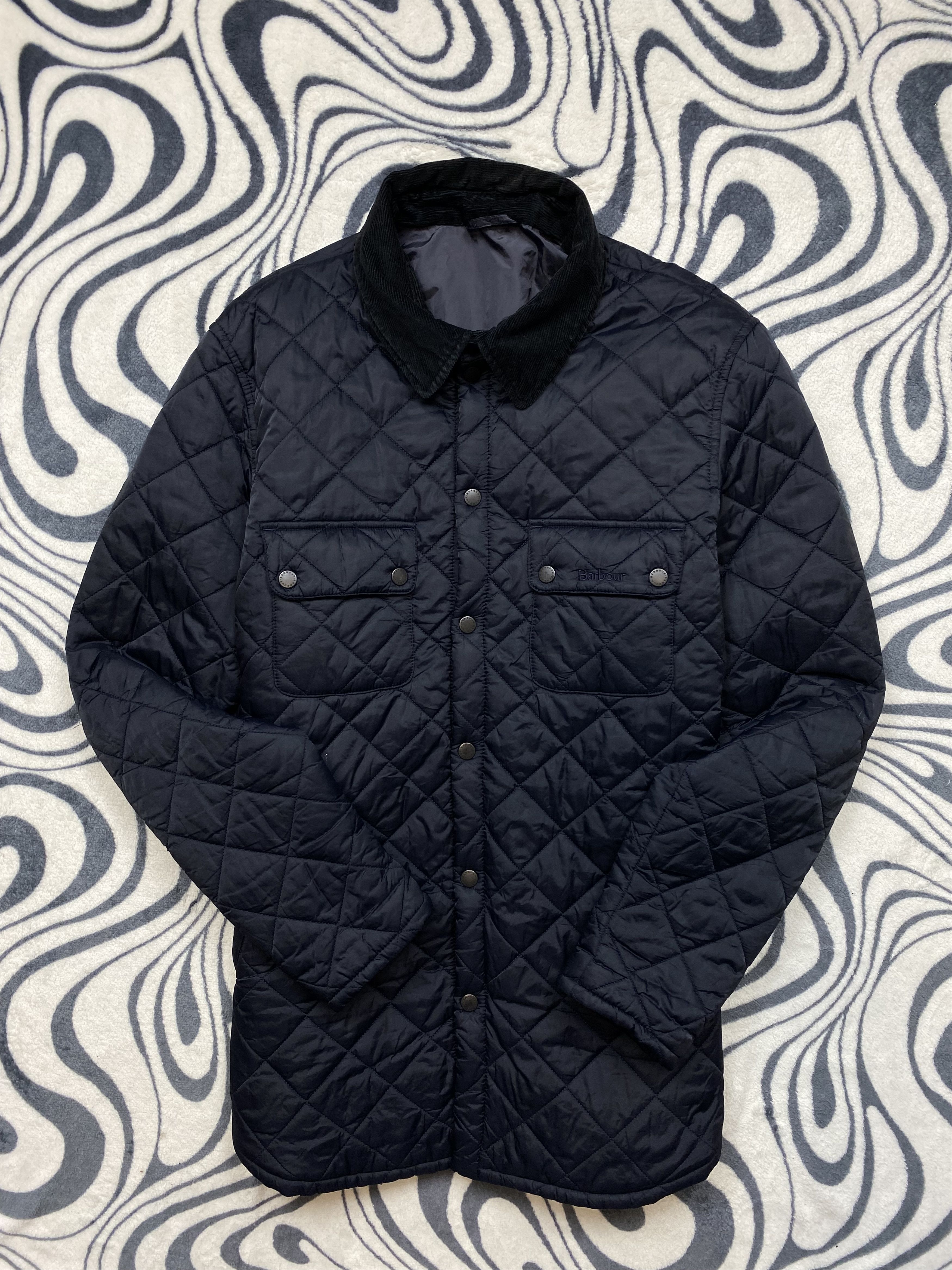 Barbour Vintage Mens Quilted Jacket Y2K