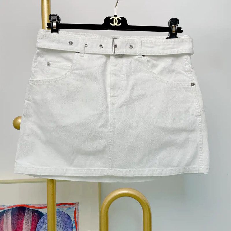Dior Dior White Cotton Women's Shorts 0089 Size 29" - 1 Thumbnail