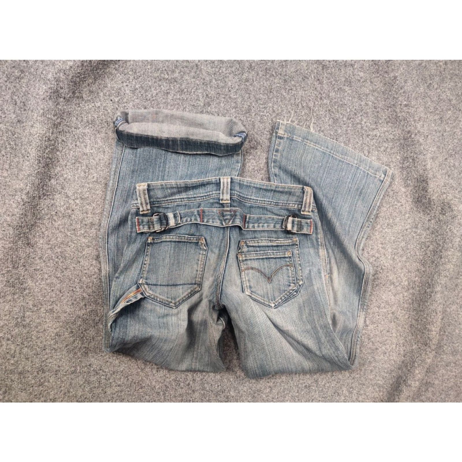 Levi's VINTAGE Levi's 90's Lady Style Low Rise Bootcut Jeans Japan Made 29 Blue Denim 5-Pocket Design Womens Size 29" - 2 Thumbnail