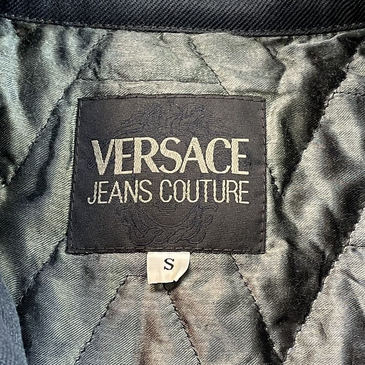 Versace × Vintage Versace Jeans Couture Vintage 90s Y2K Bomber Jacket Size US S / EU 44-46 / 1 - 13 Thumbnail