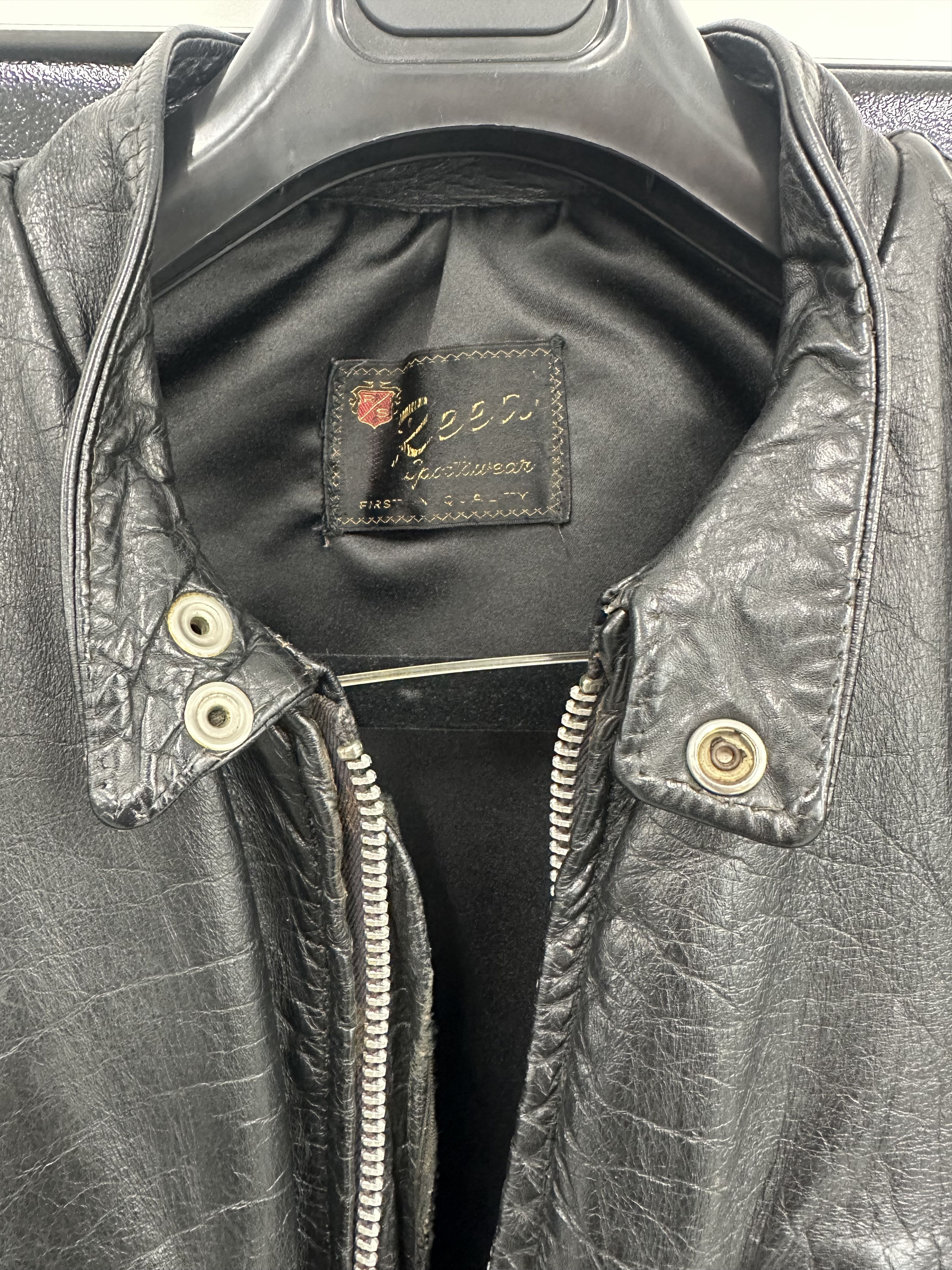 Buco Restored Vintage 1950's Reed Leather Moto Jacket Size US XL / EU 56 / 4 - 4 Thumbnail