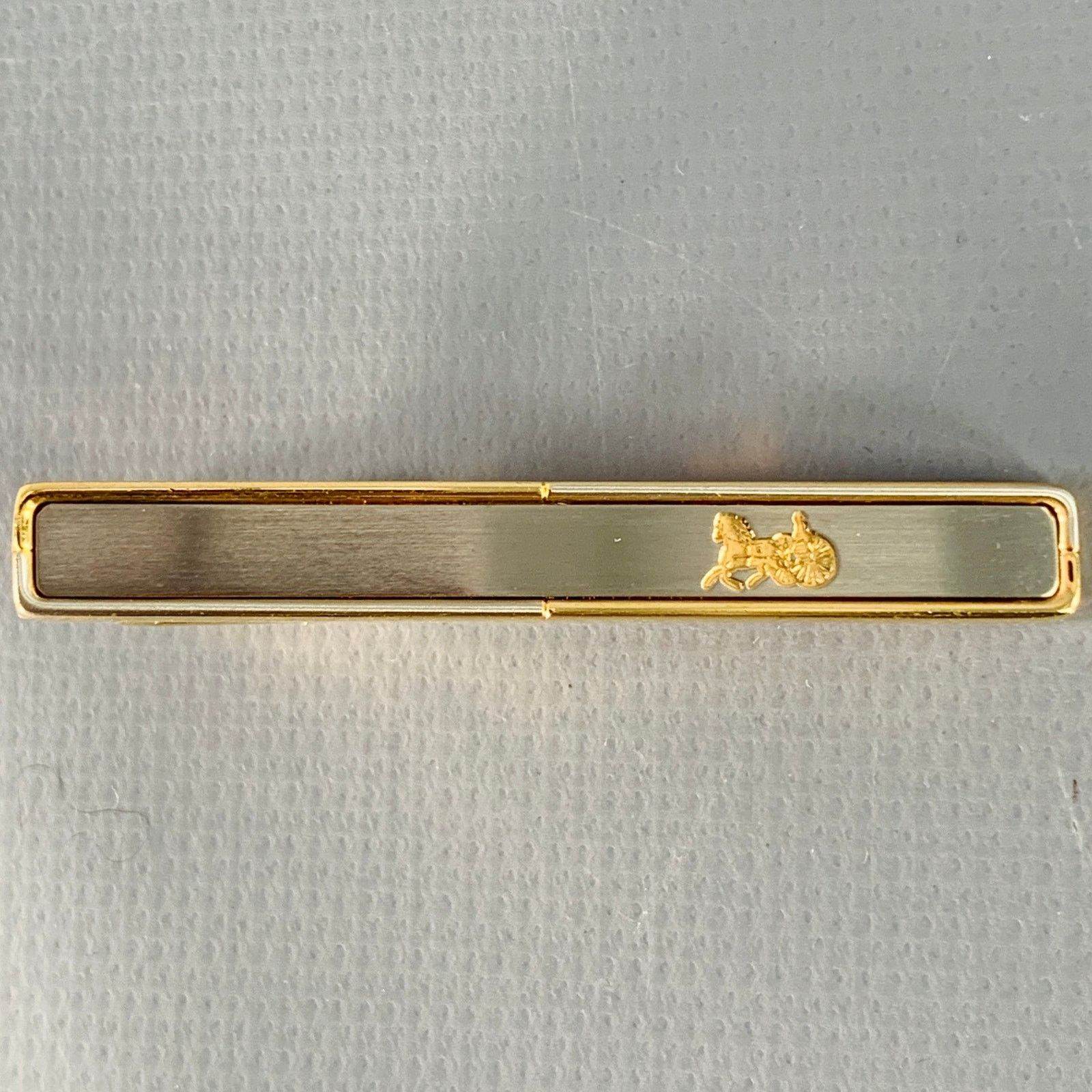 Celine CELINE Gold Logo Metal Tie Clip Size ONE SIZE - 1 Thumbnail
