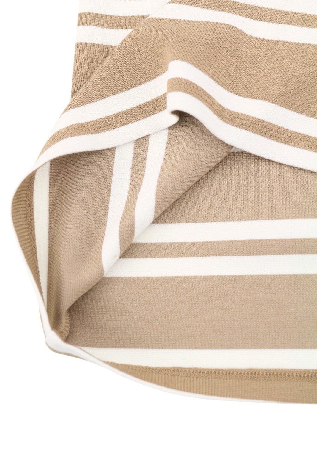 Gant STRIPED L Warm Khaki Crew Neck Dress 87725 Size L / US 10 / IT 46 - 6 Thumbnail