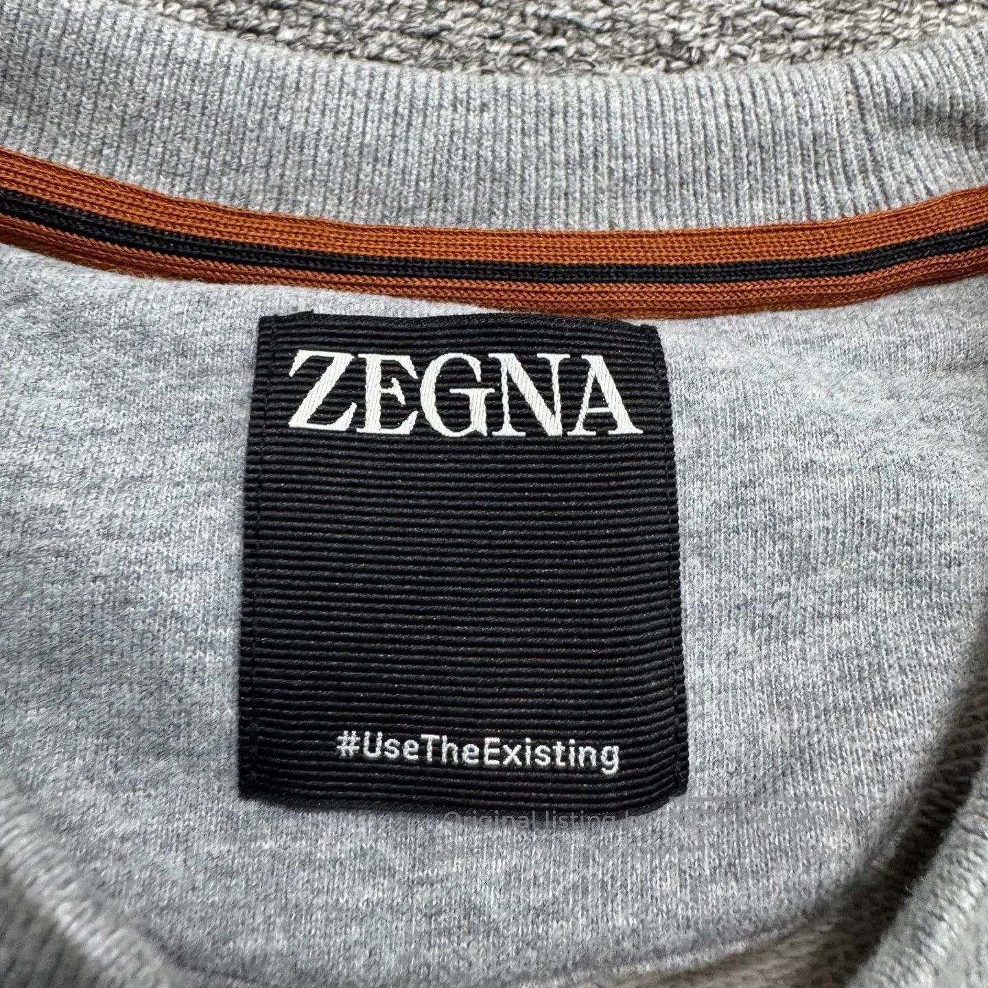 Ermenegildo Zegna Gray Long Sleeve Sweatshirt Size L. Size US L / EU 52-54 / 3 - 2 Thumbnail