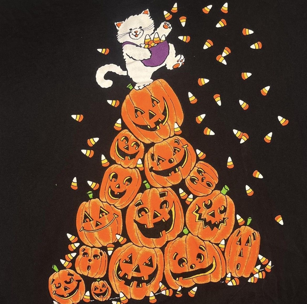 Peanuts RARE Vintage 90s Halloween Peanuts Single Stitch T-Shirt Tee Size US XL / EU 56 / 4 - 3 Thumbnail