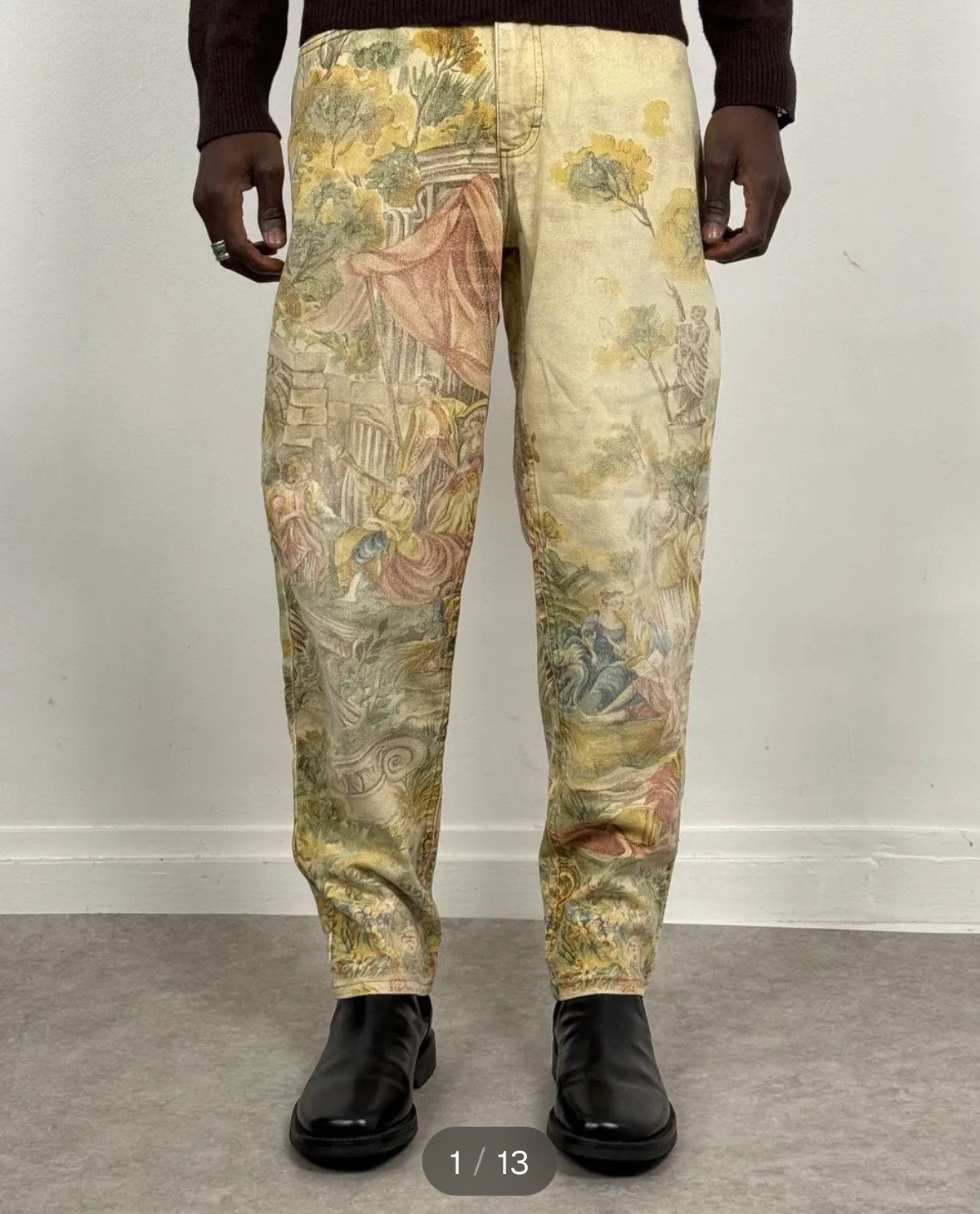 Roberto Cavalli AW96 High Waist Renaissance Jeans Size US 26 / EU 42 - 5 Thumbnail