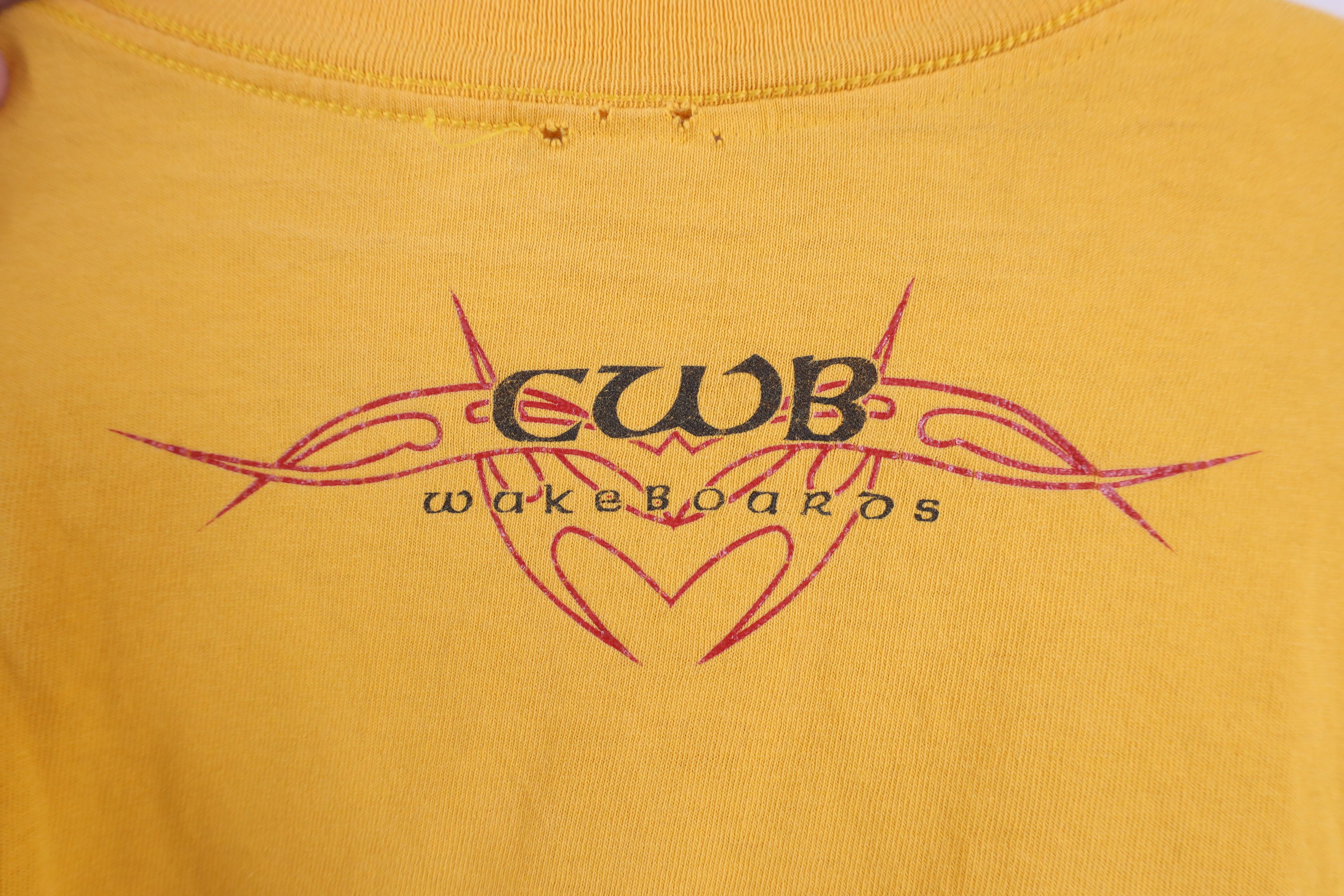 Vintage Vintage Get Lucky CWB Wakeboards Tribal T-Shirt Yellow Size US XXL / EU 58 / 5 - 11 Thumbnail