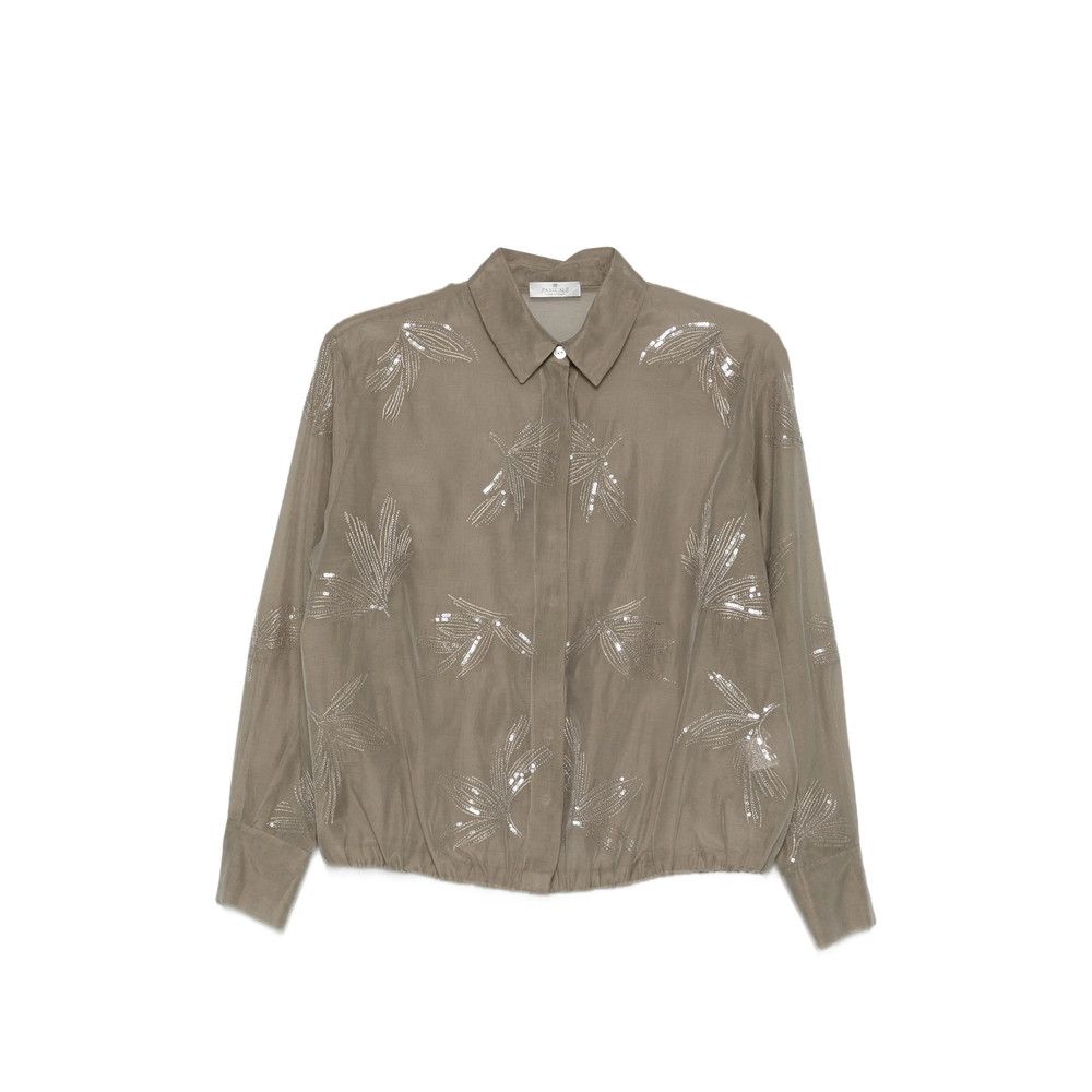 Panicale Panicale NEUTRALS Tops - Blouses Size M / US 6-8 / IT 42-44 - 1 Thumbnail