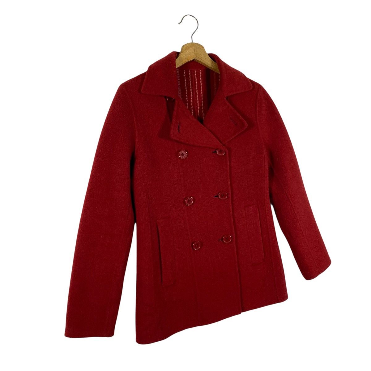 Sonia Rykiel Sonia Rykiel Wool Double Breasted Jacket Size 40 Red Colour Size S / US 4 / IT 40 - 3 Thumbnail
